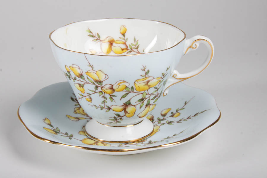 Collection of China Teacups and Matching Saucers