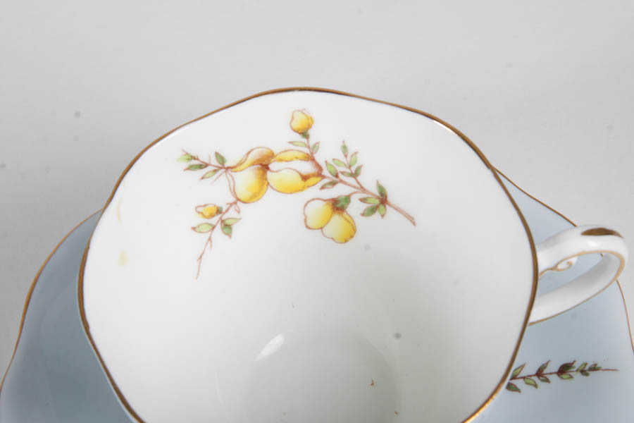 Collection of China Teacups and Matching Saucers