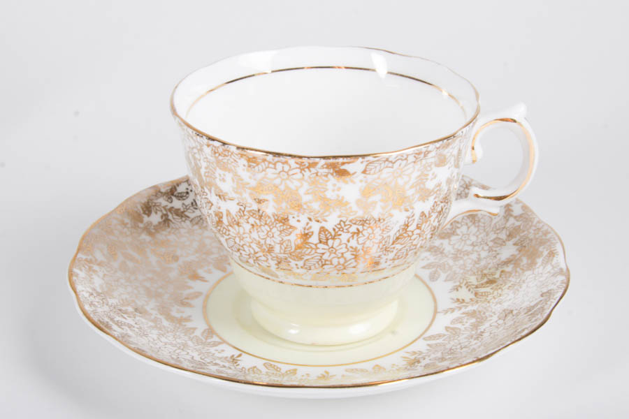 Collection of China Teacups and Matching Saucers