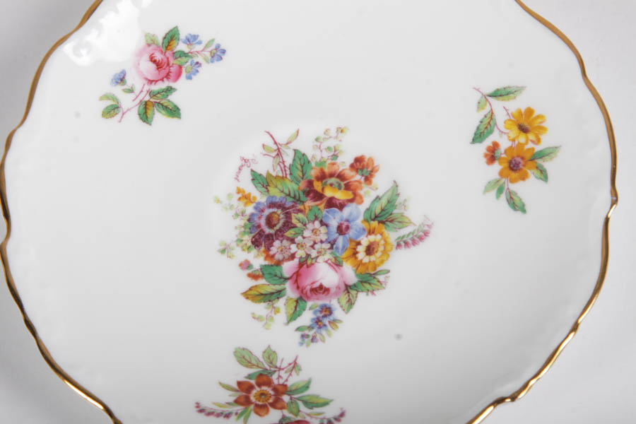 Collection of China Teacups and Matching Saucers