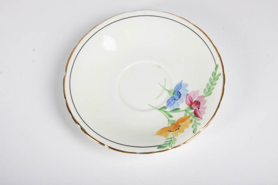 Collection of China Teacups and Matching Saucers