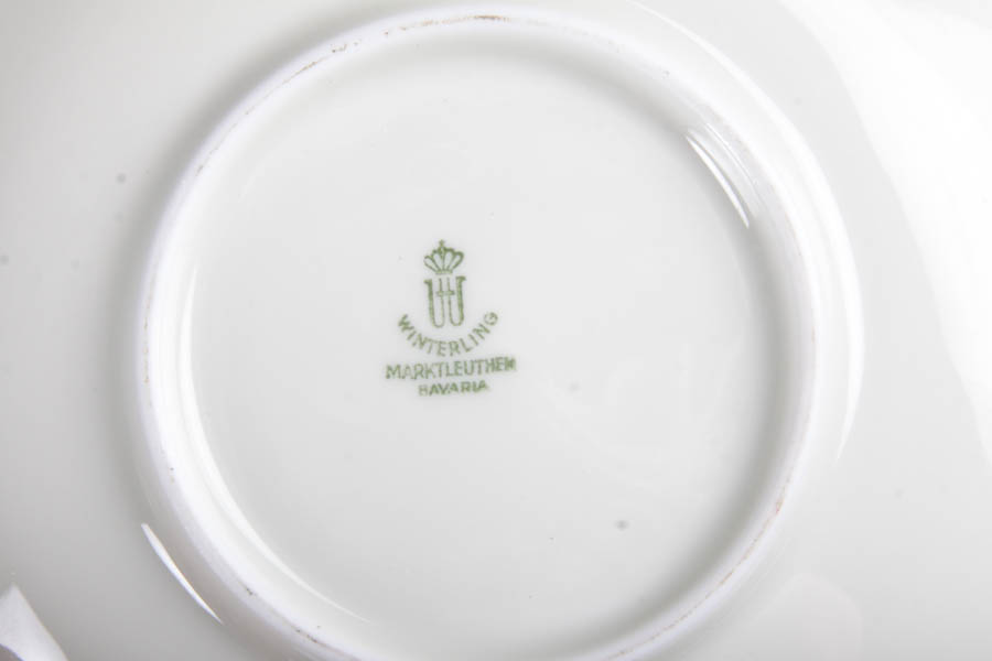 Collection of China Teacups and Matching Saucers