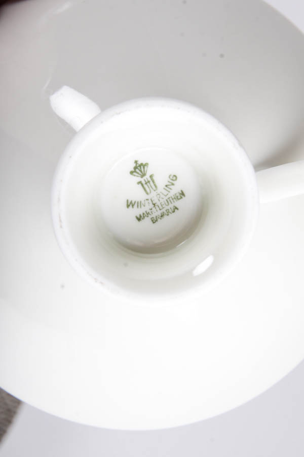 Collection of China Teacups and Matching Saucers
