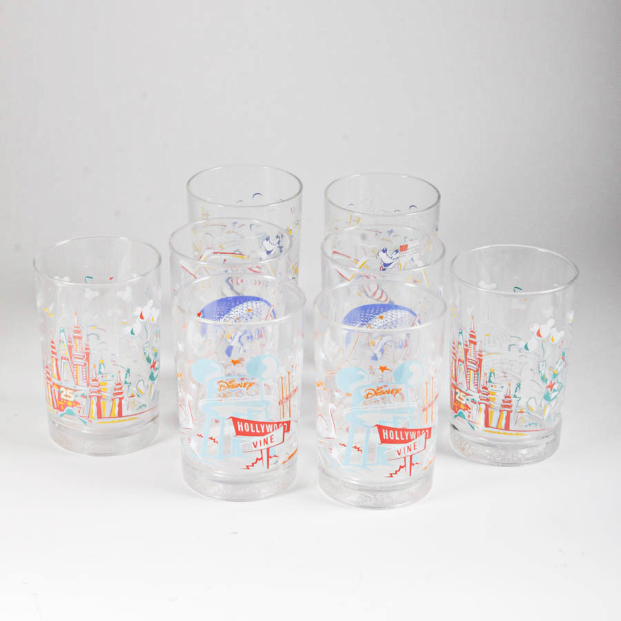 Remember the Magic Disney World 25th Anniversary Glasses