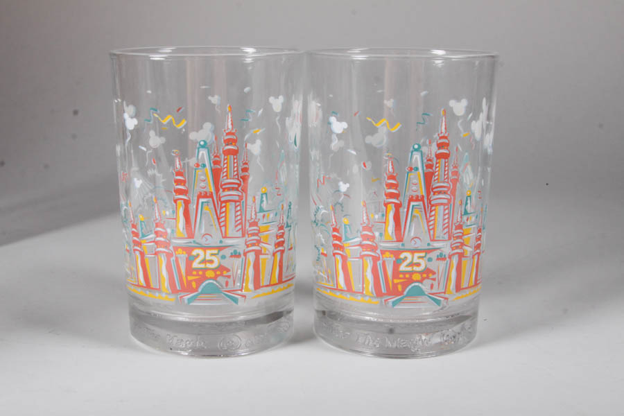 Remember the Magic Disney World 25th Anniversary Glasses