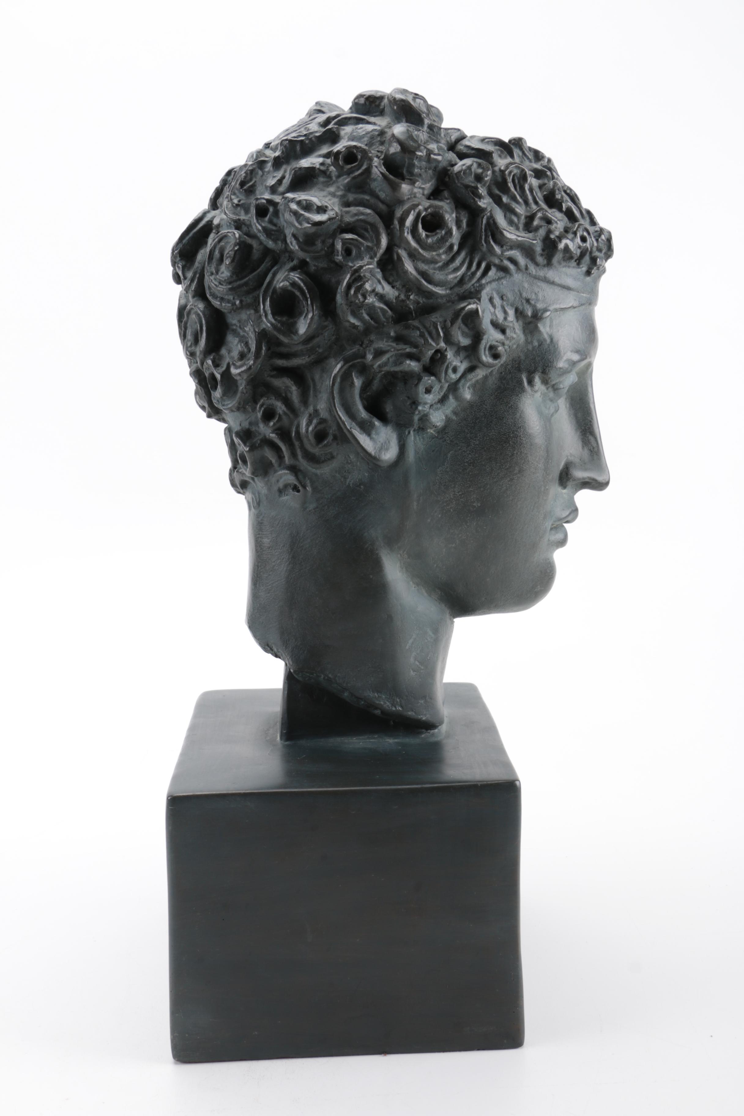 Ceramic and Resin Reproduction Busts in Dark Finish
