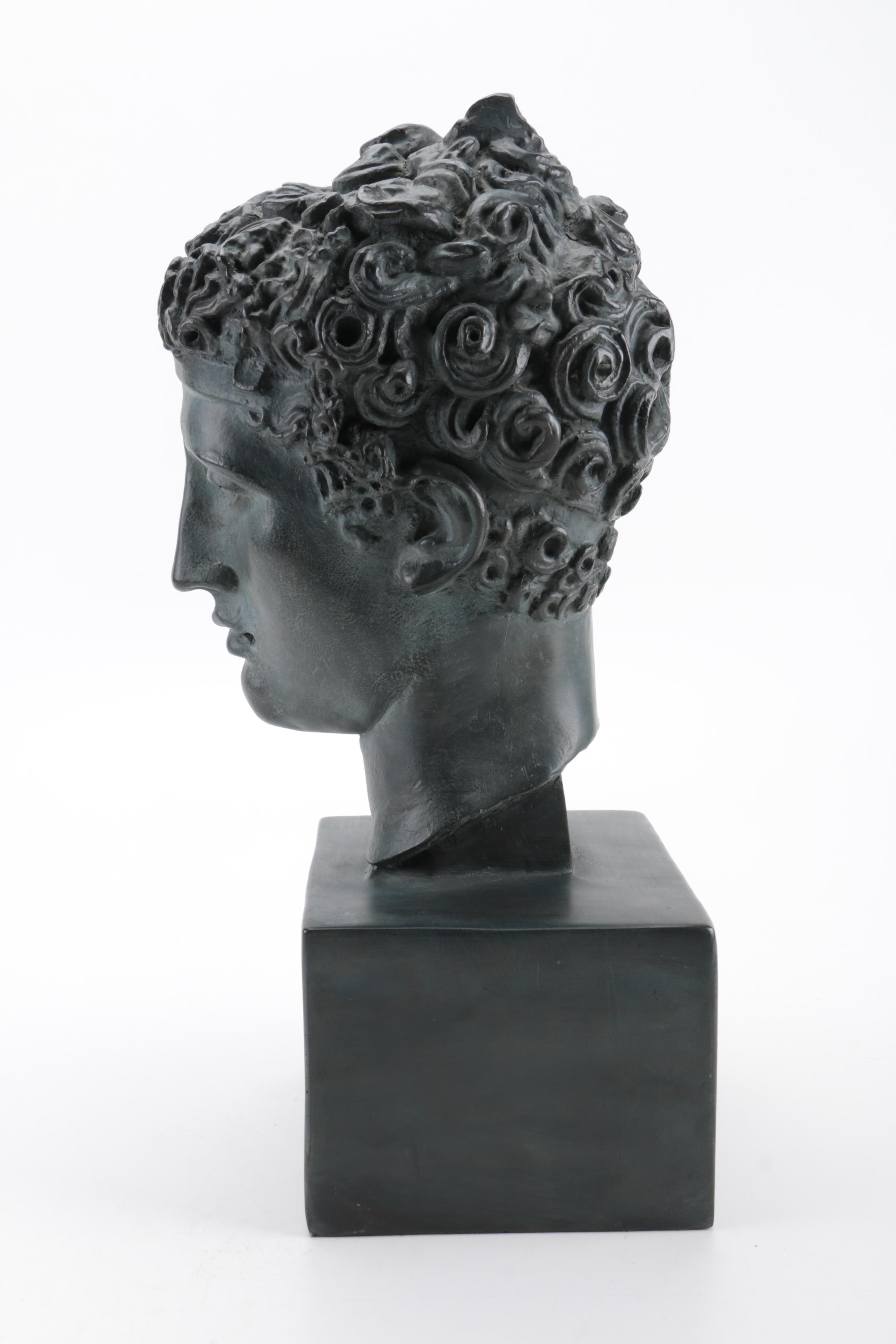 Ceramic and Resin Reproduction Busts in Dark Finish