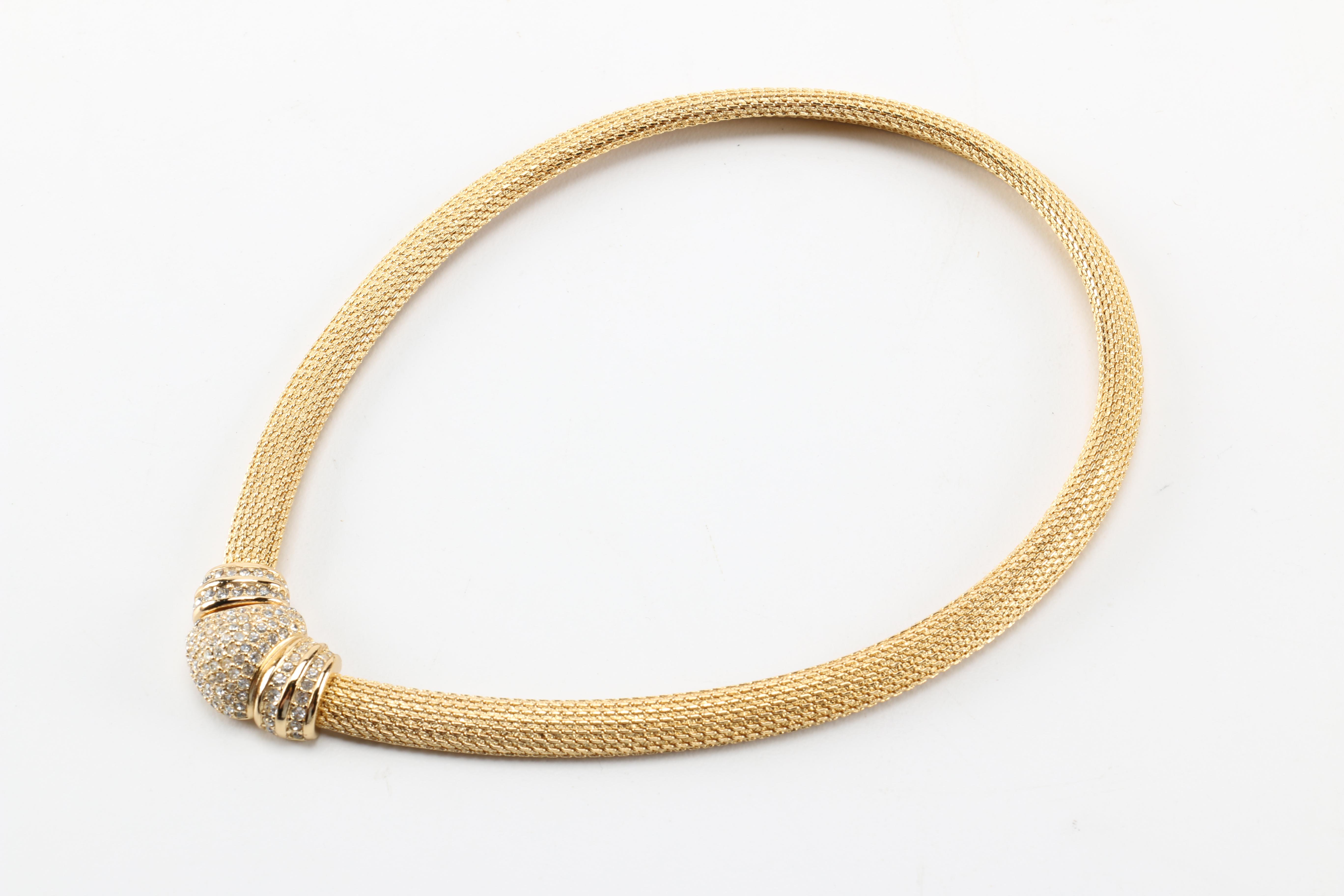 Christian Dior Necklace and Ciner Earrings