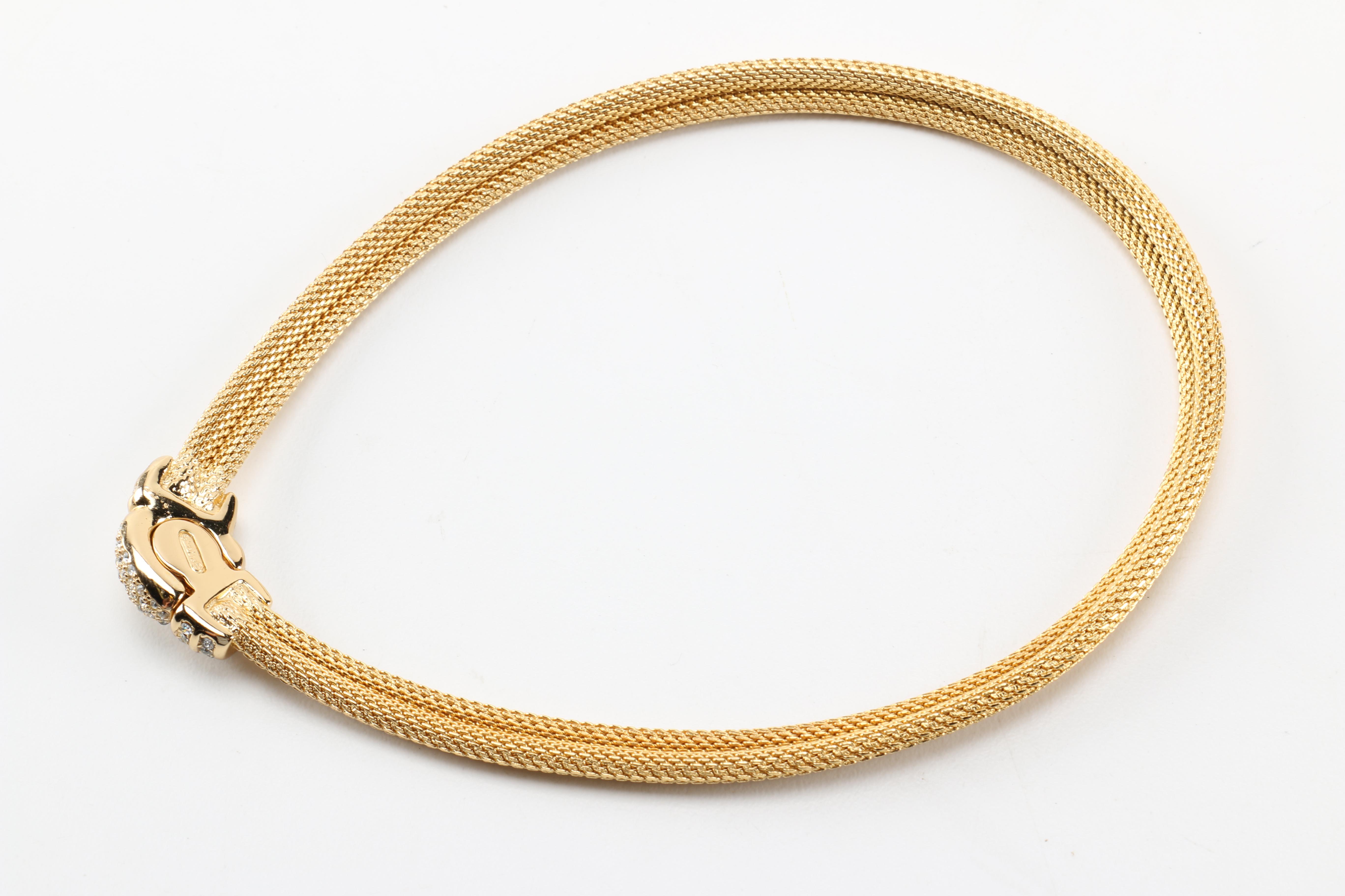 Christian Dior Necklace and Ciner Earrings