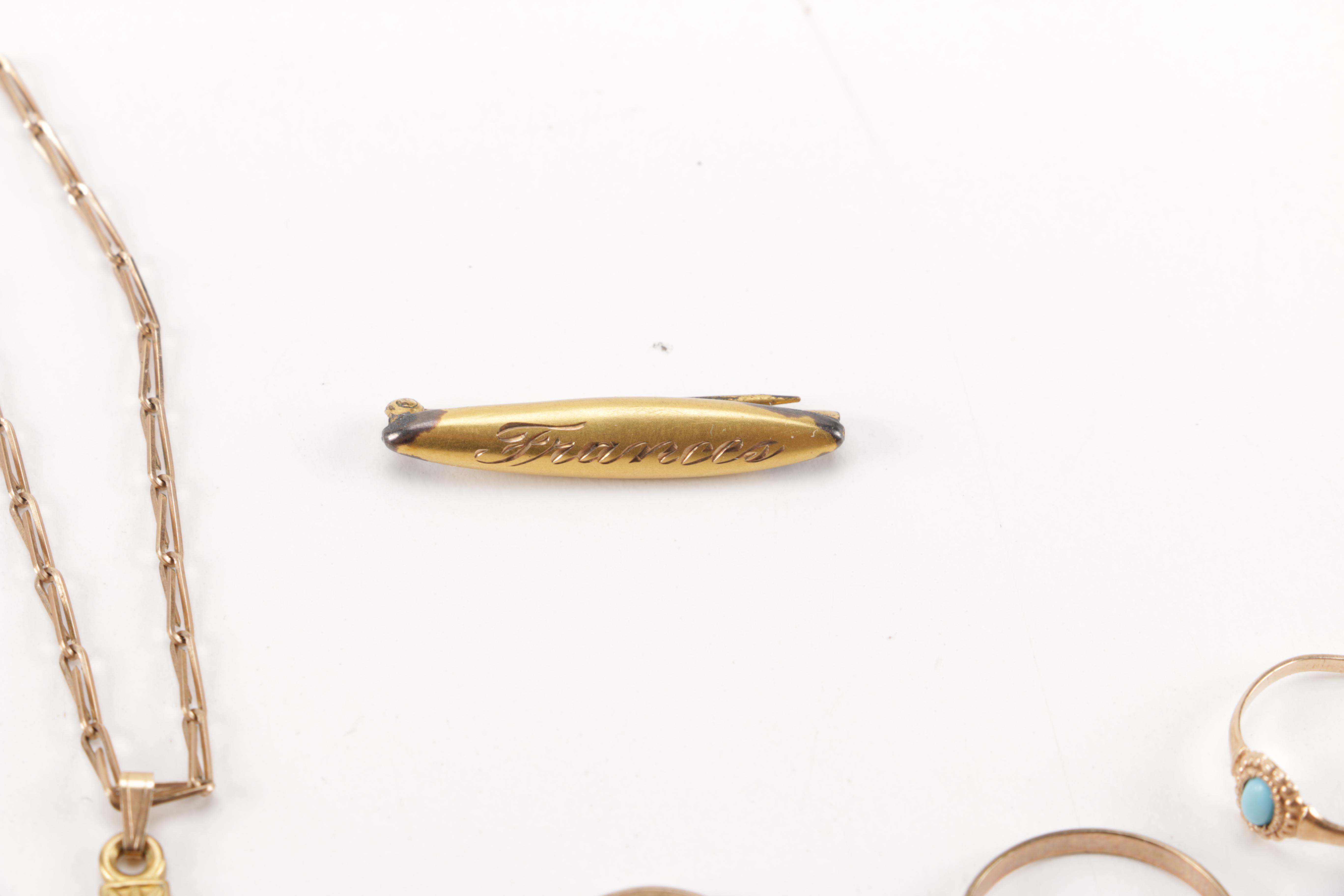 Vintage Costume Jewelry Including Religious Pendants and Diamonds