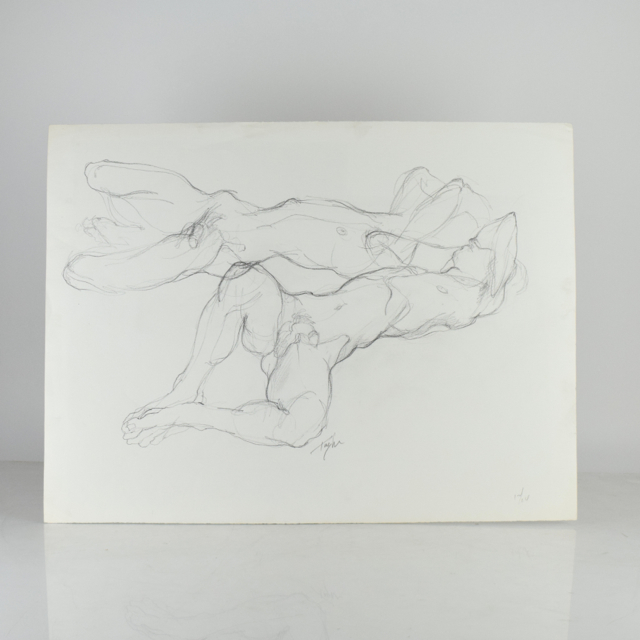 Original Tuska Graphite on Paper Drawing