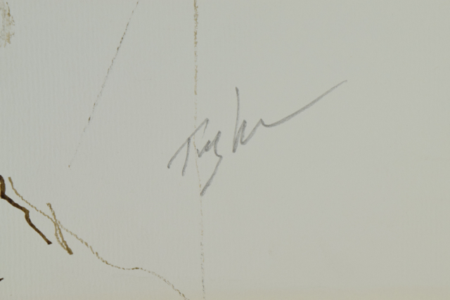 Original Tuska Ink Drawing on Paper of a Male Figure