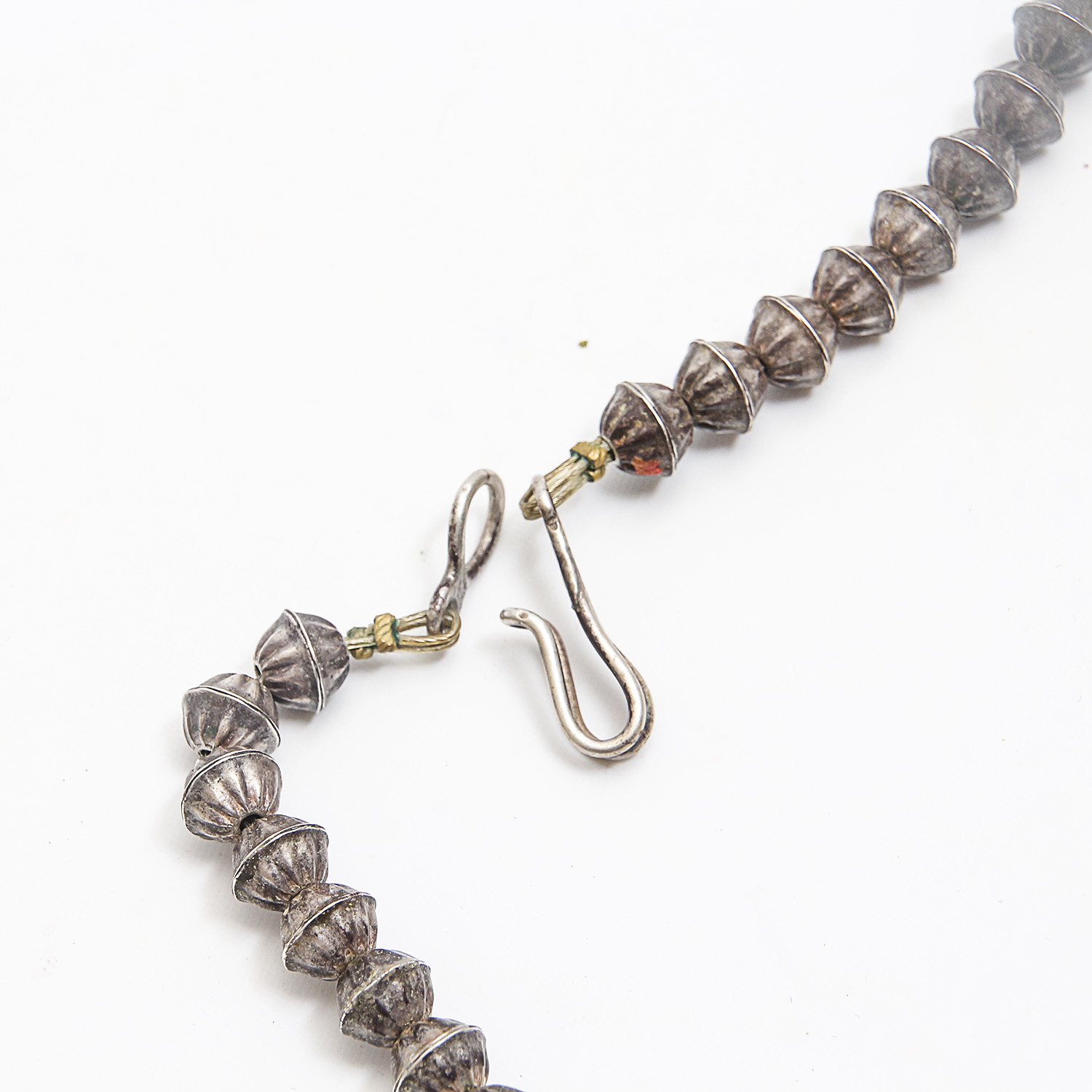 Lee Prince Native American Sterling Turquoise and Coral Necklace