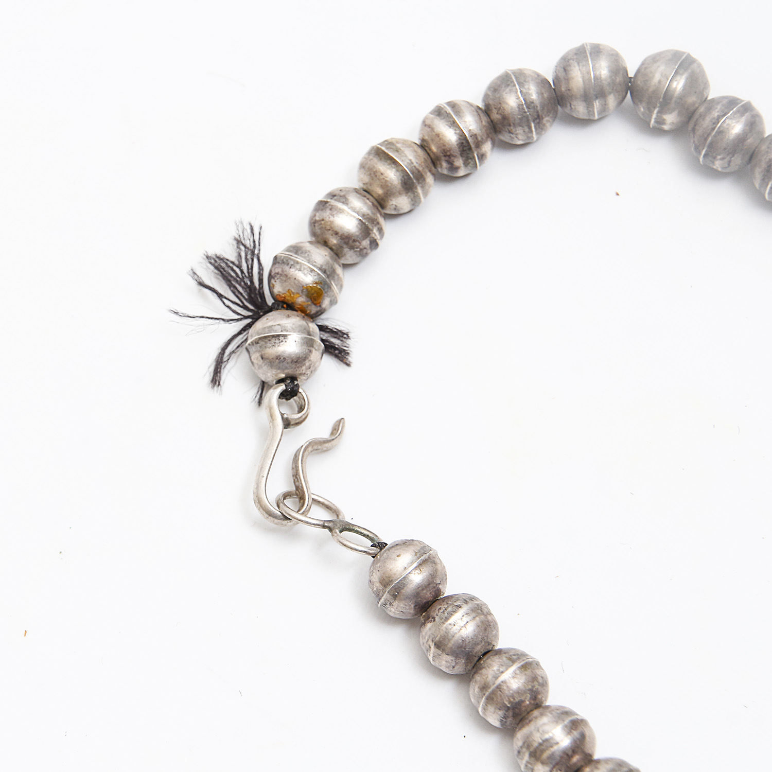 Vintage Native American Style Sterling Silver Turquoise Necklace