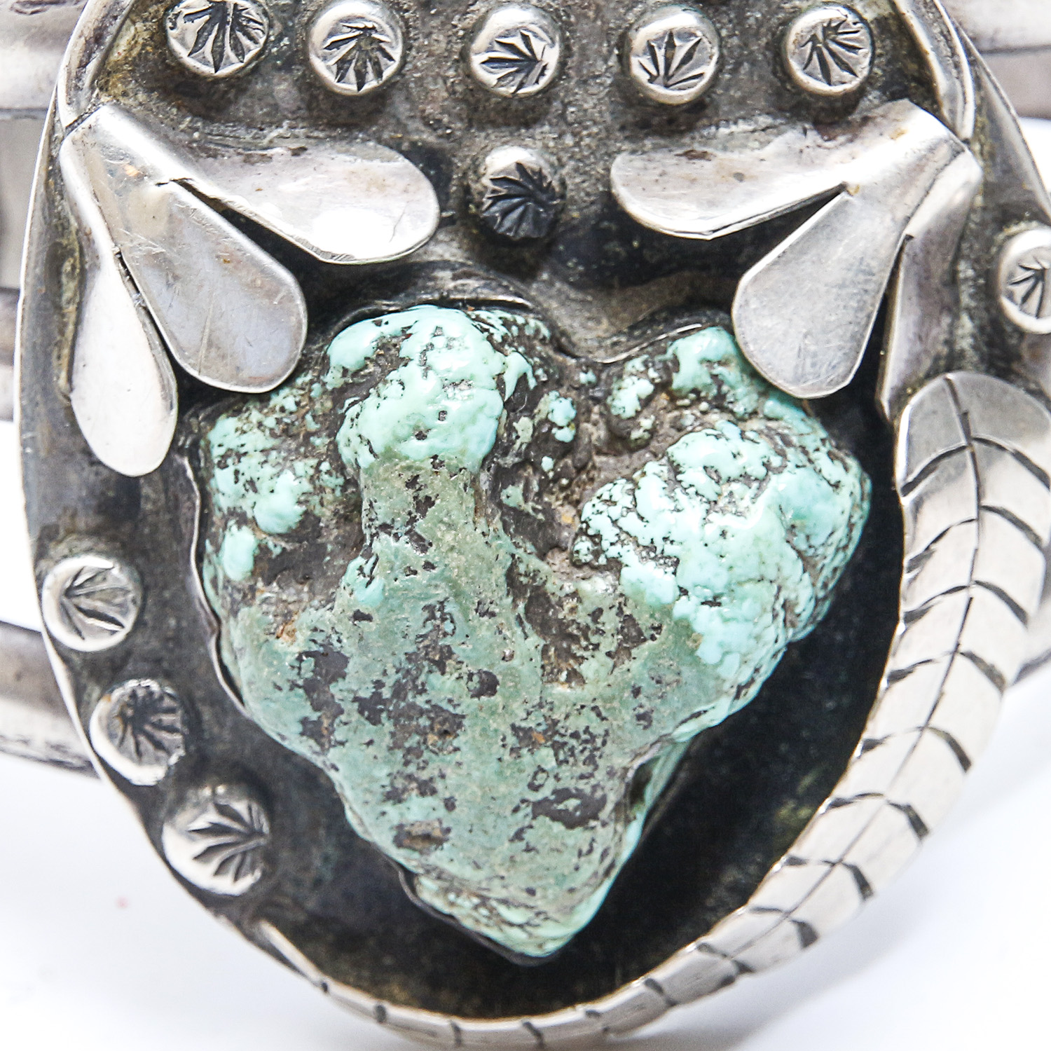 Native American Style Sterling Turquoise Cuff Bracelets