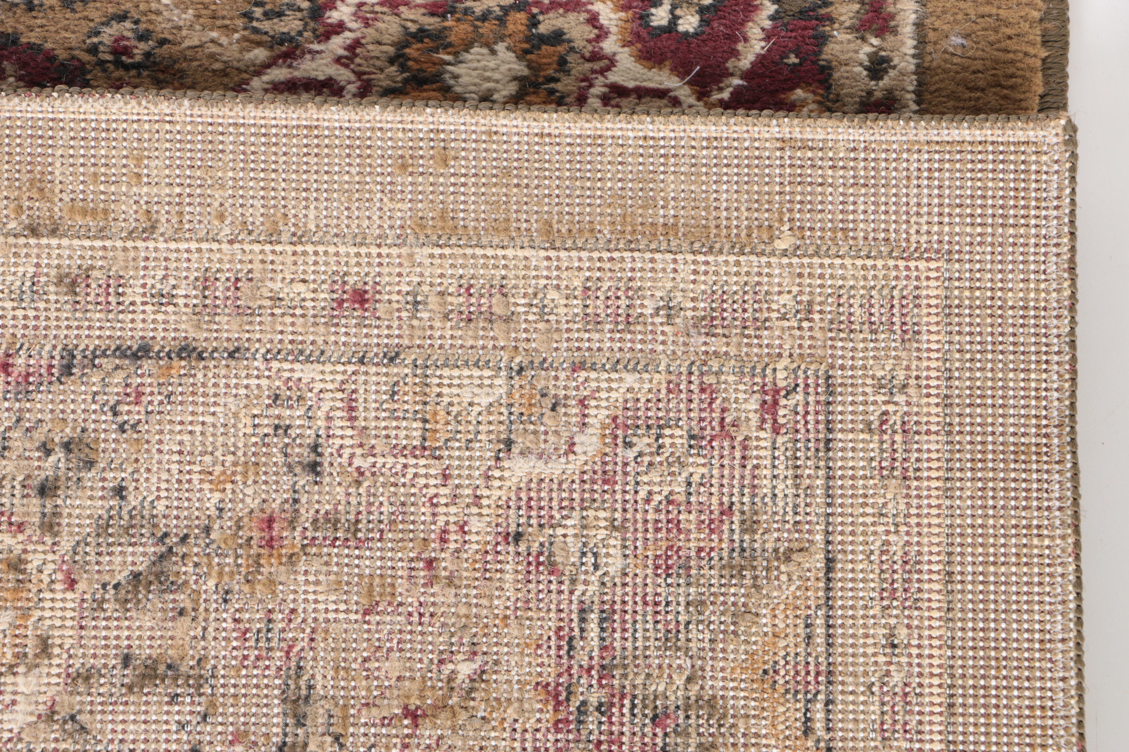 Power-Loomed Palmette-Lattice Carpet Runner