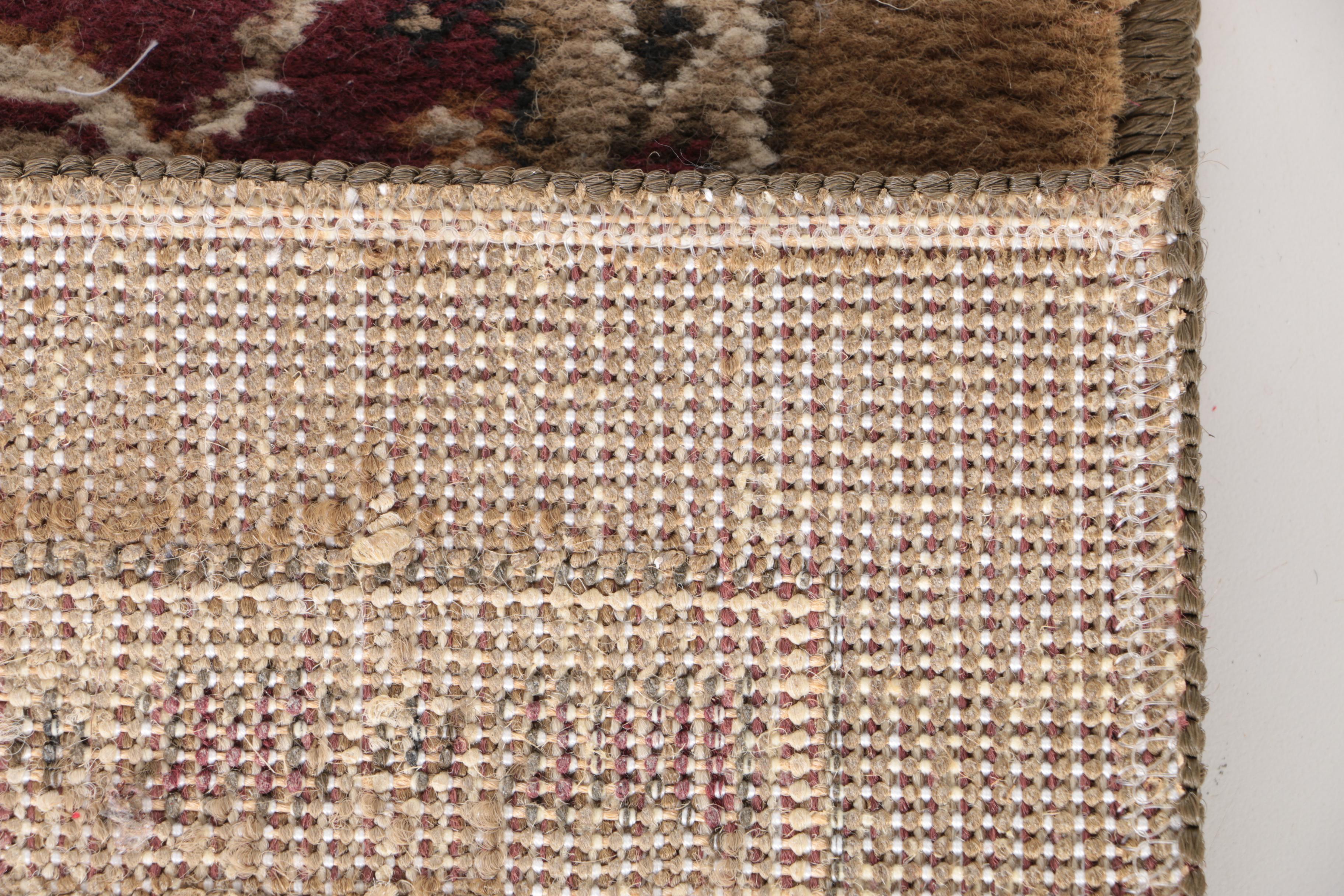 Power-Loomed Palmette-Lattice Carpet Runner