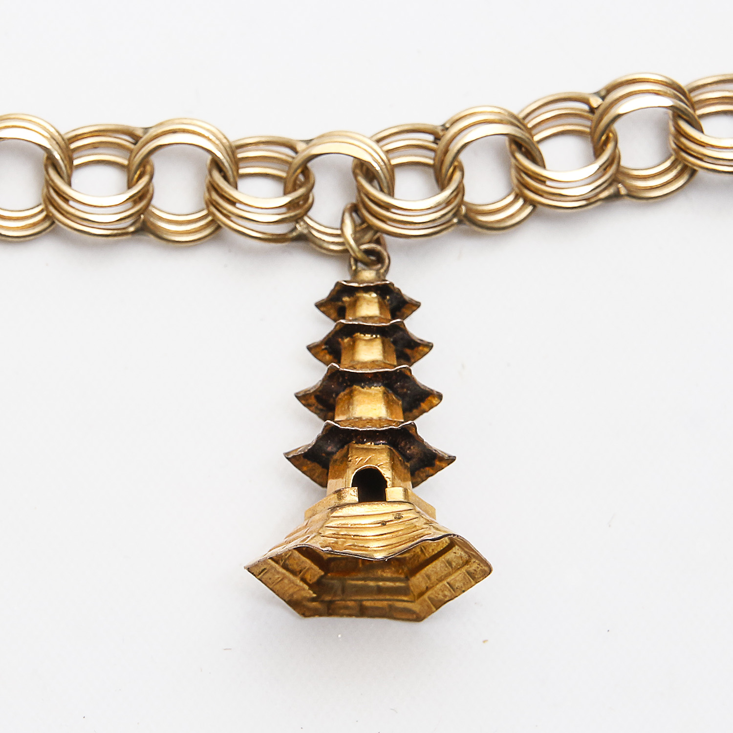 Vintage 14K Gold Charm Bracelet