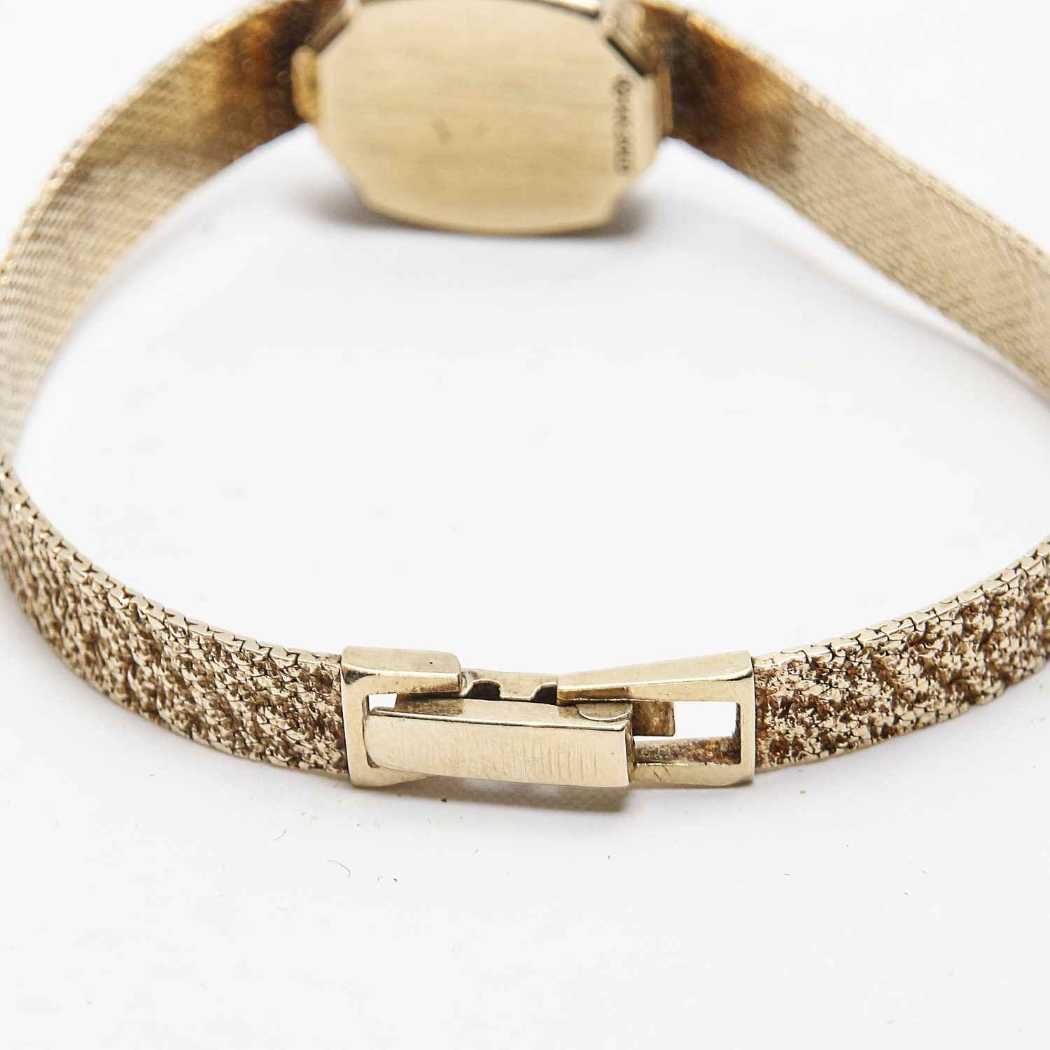 Vintage Pierre Vallee 14K Gold Diamond Pave Watch