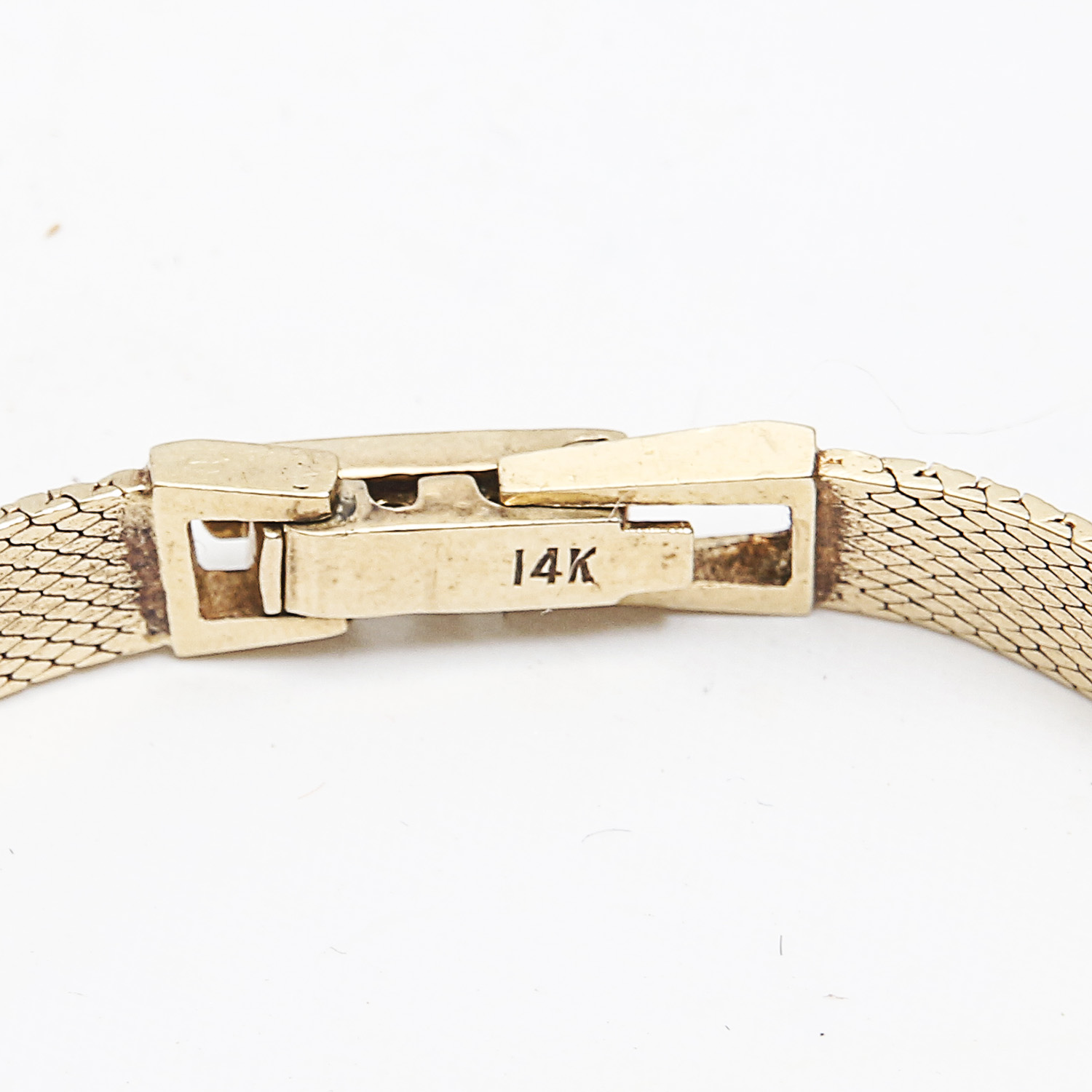 Vintage Pierre Vallee 14K Gold Diamond Pave Watch