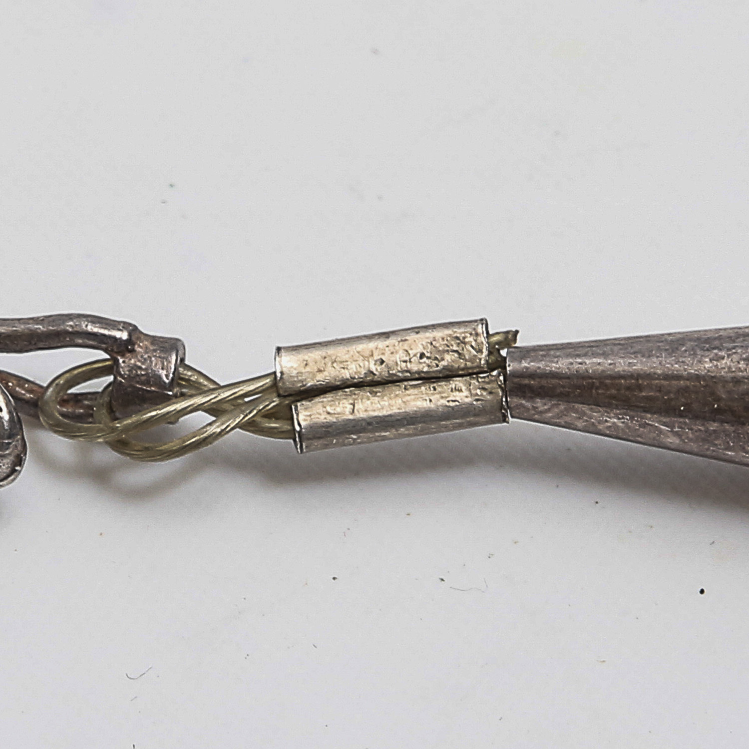 Native American Style Turquoise Sterling Silver Station Necklace