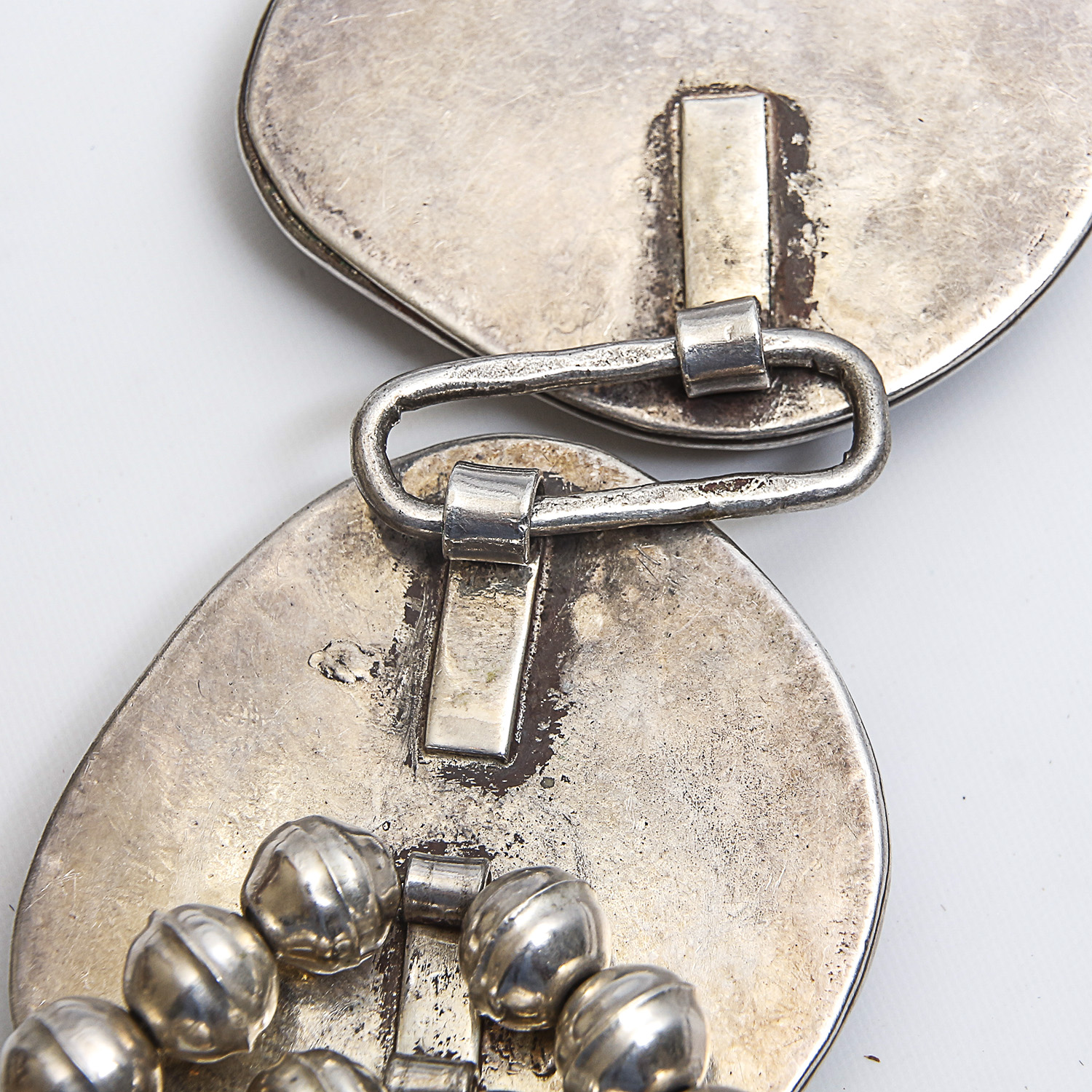 Native American Style Turquoise Sterling Silver Station Necklace