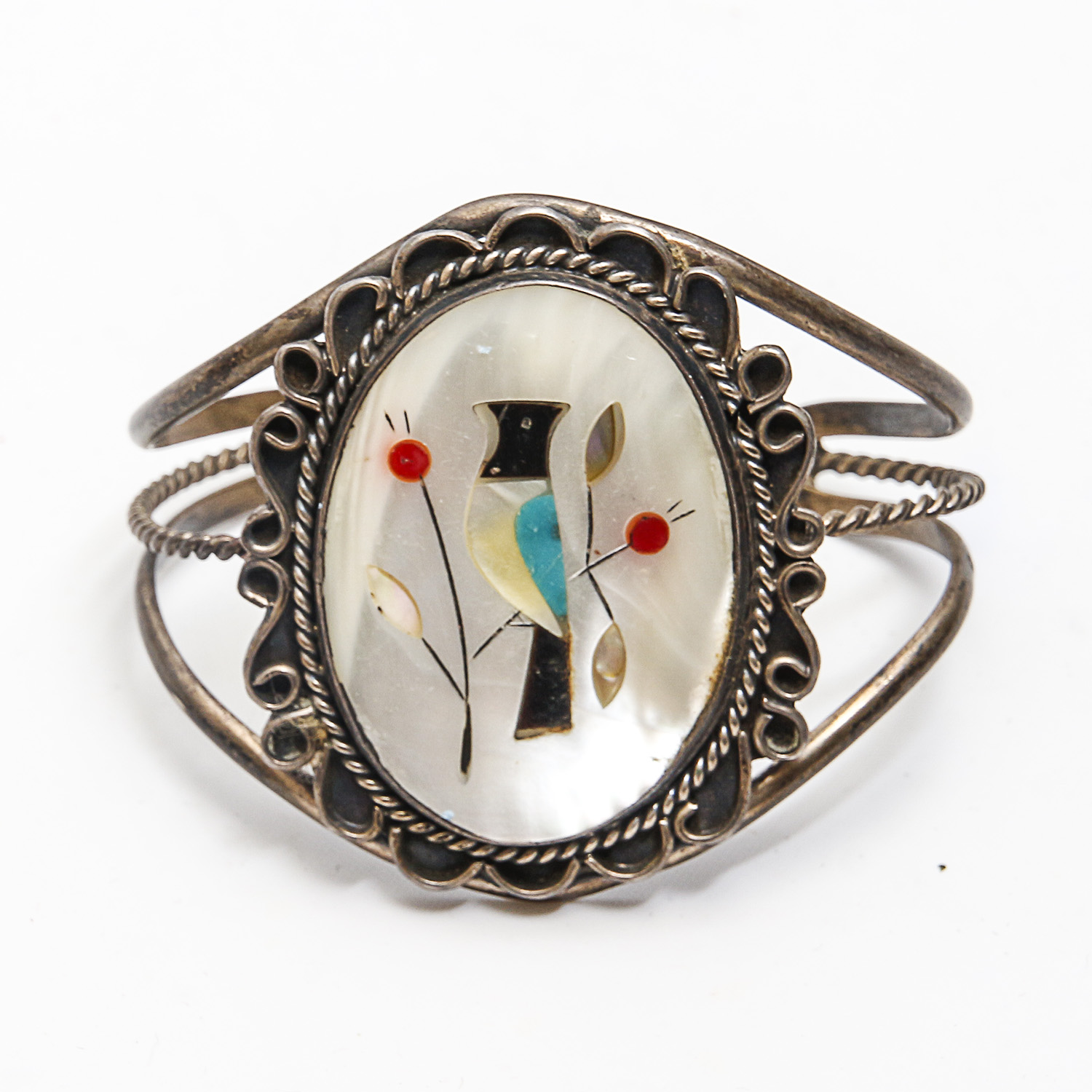 Sterling Mother of Pearl Bracelet and Ring