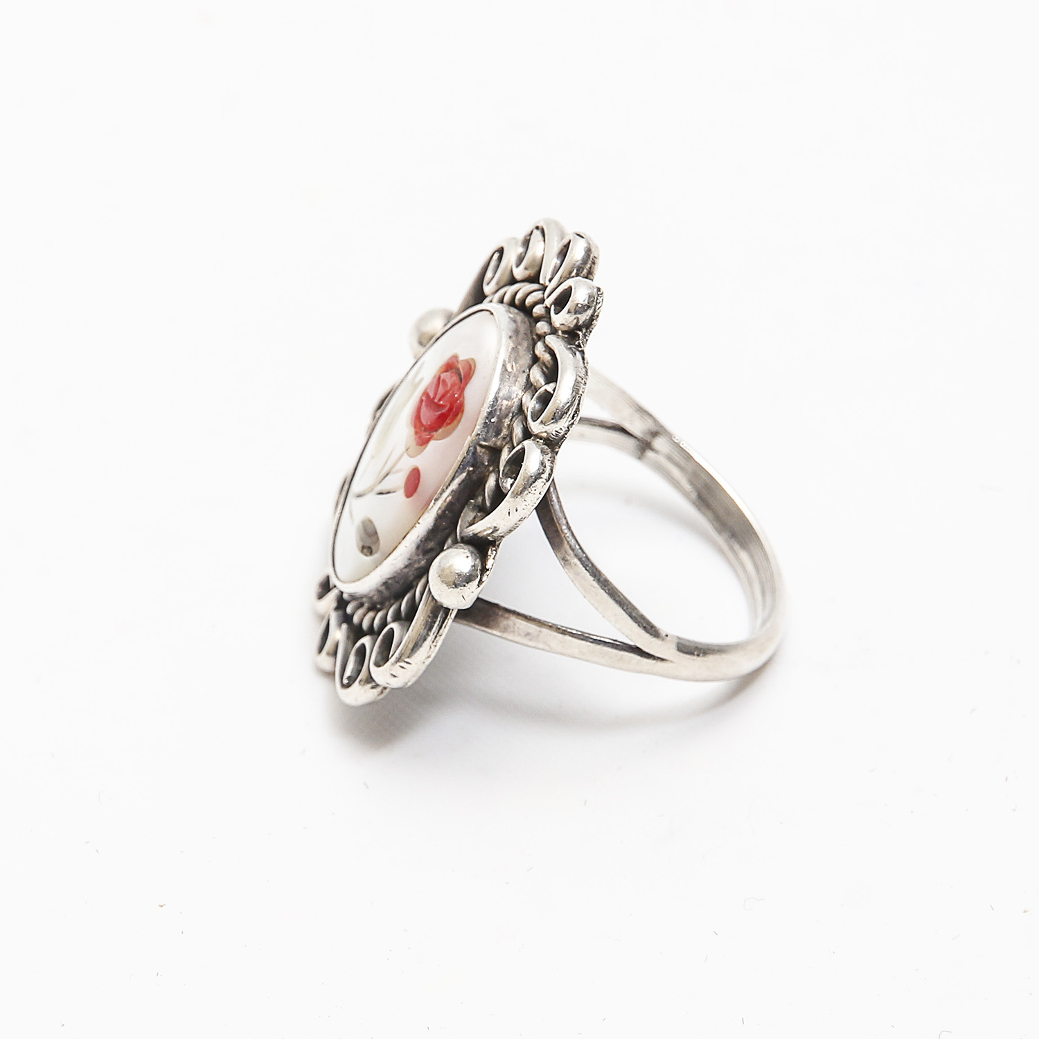 Sterling Mother of Pearl Bracelet and Ring