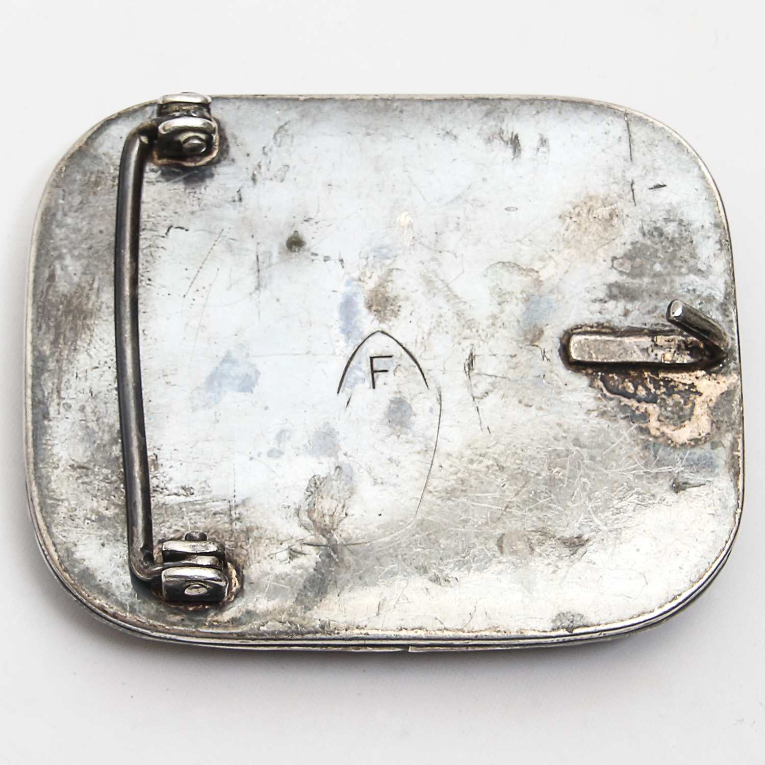 Fannie Platero Turquoise Sterling Silver Navajo Belt Buckle