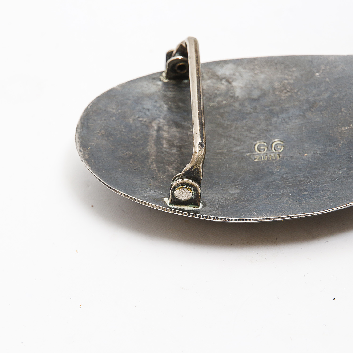 Gertie Ganadonegro Sterling Silver Turquoise Snake Belt Buckle