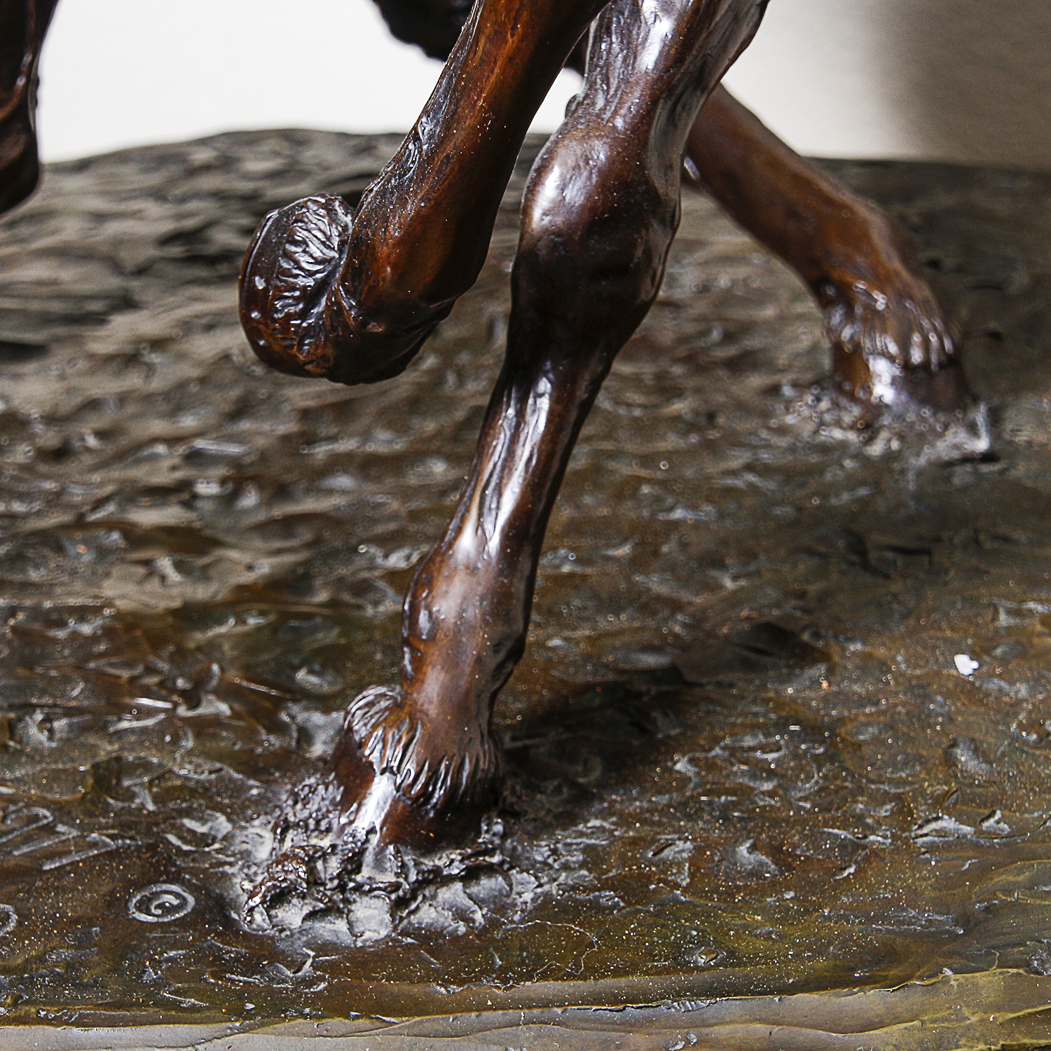 Sid Burns 1977 Bronze Sculpture "Eight Plus Two"