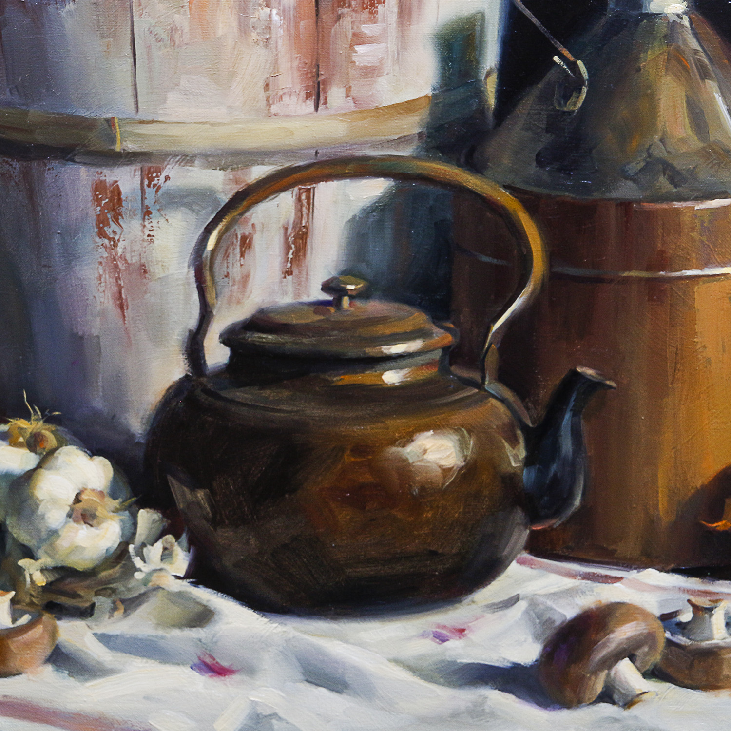 Tom Browning Oil on Canvas "Collected Relics"