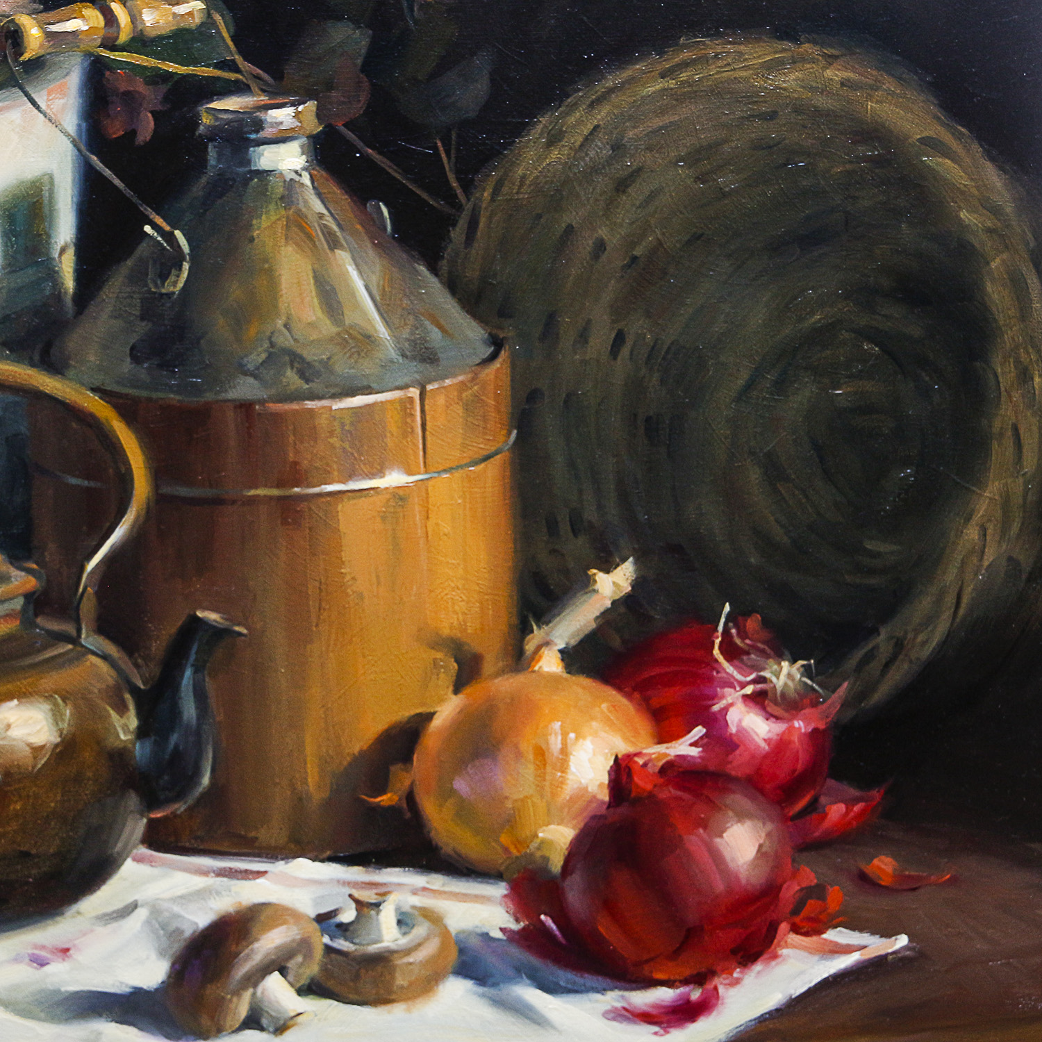 Tom Browning Oil on Canvas "Collected Relics"