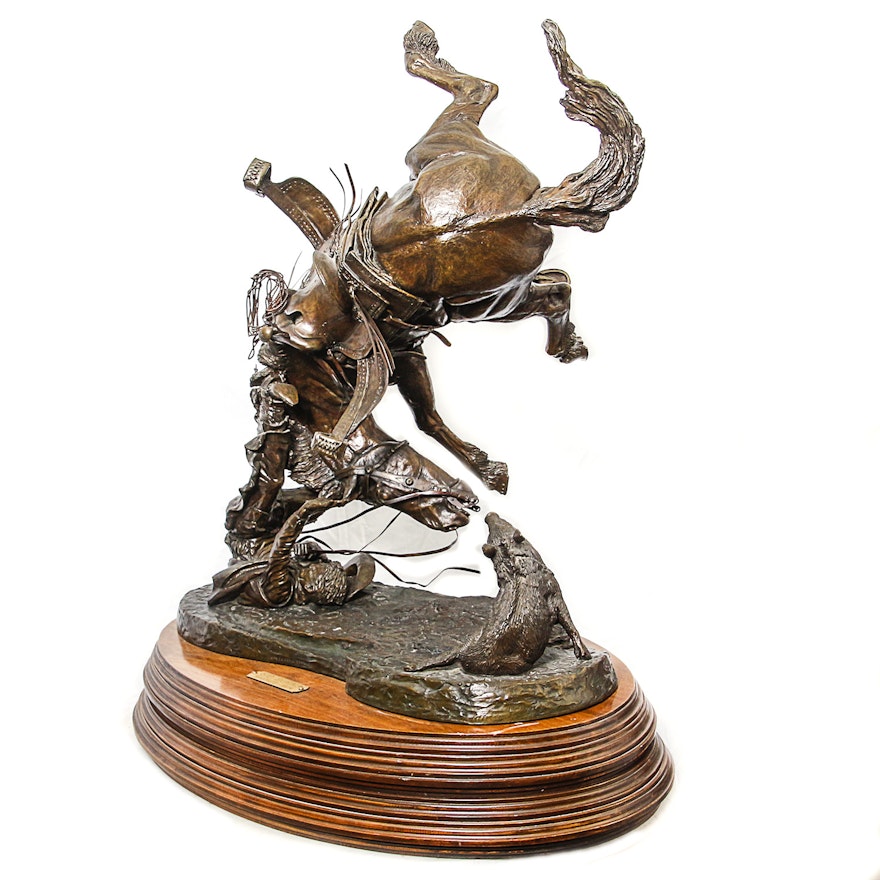 Sid Burns 1974 Bronze Sculpture "Spooked"