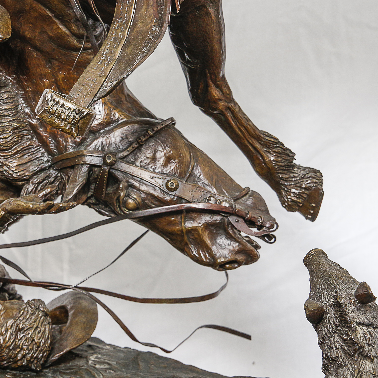 Sid Burns 1974 Bronze Sculpture "Spooked"