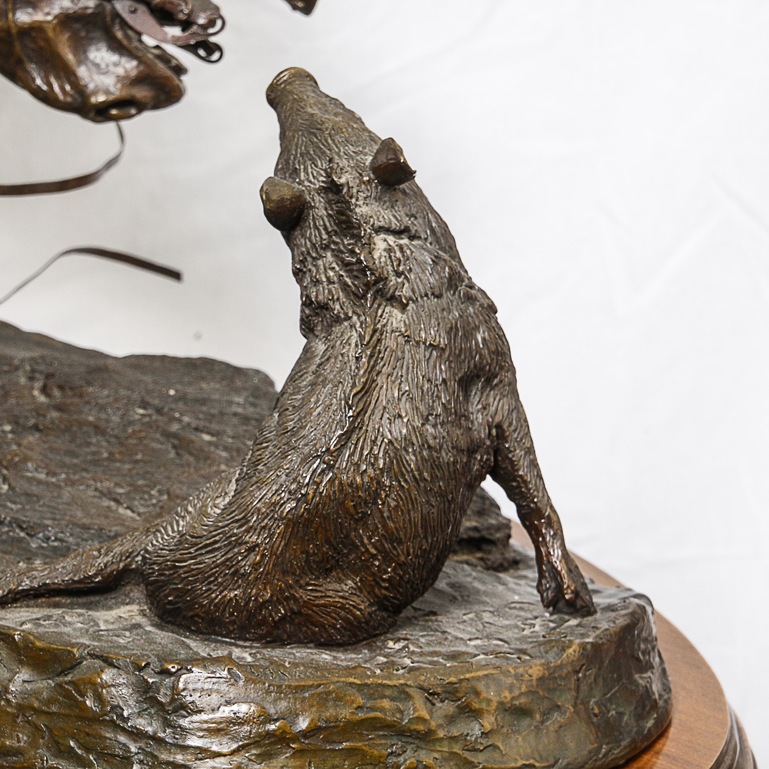 Sid Burns 1974 Bronze Sculpture "Spooked"