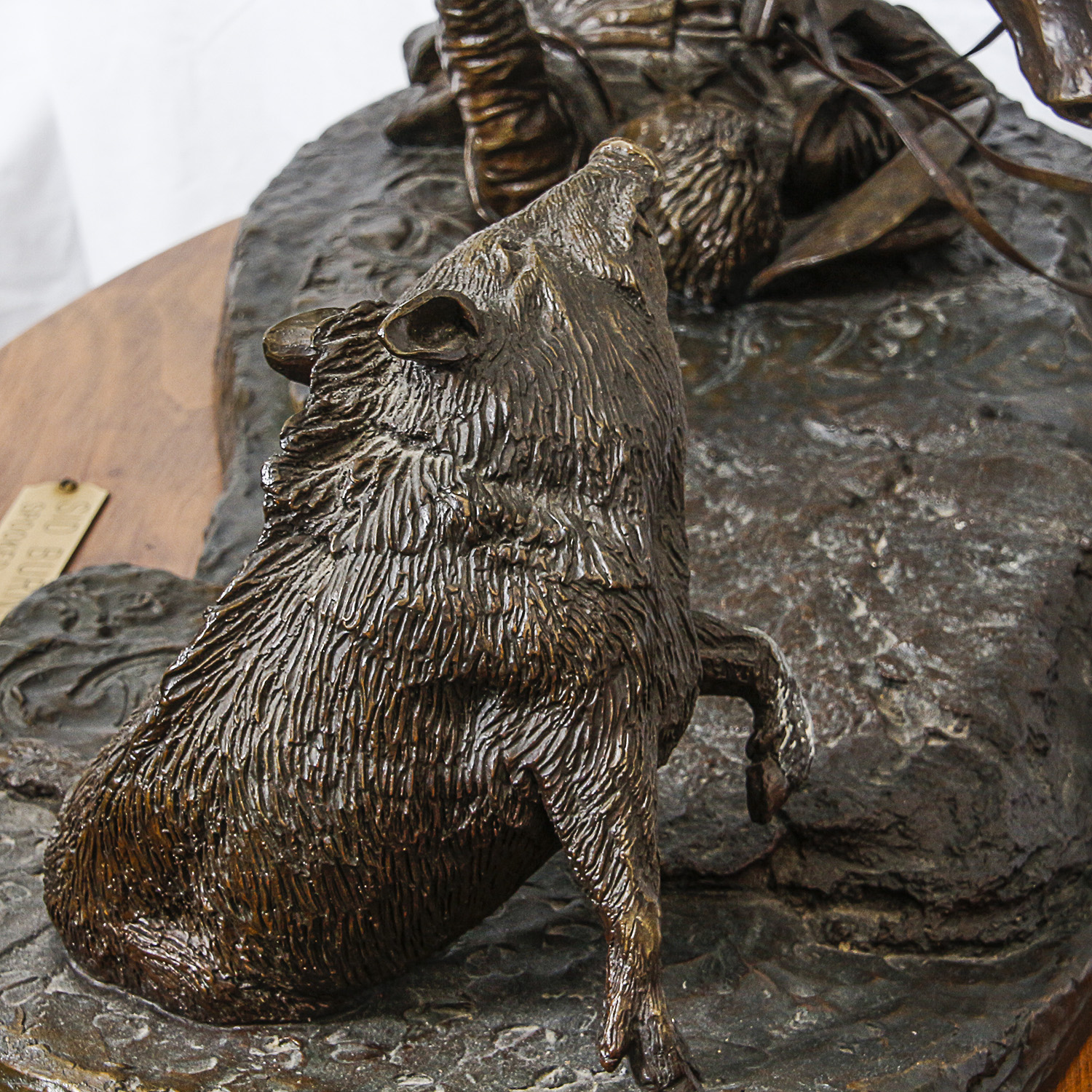 Sid Burns 1974 Bronze Sculpture "Spooked"