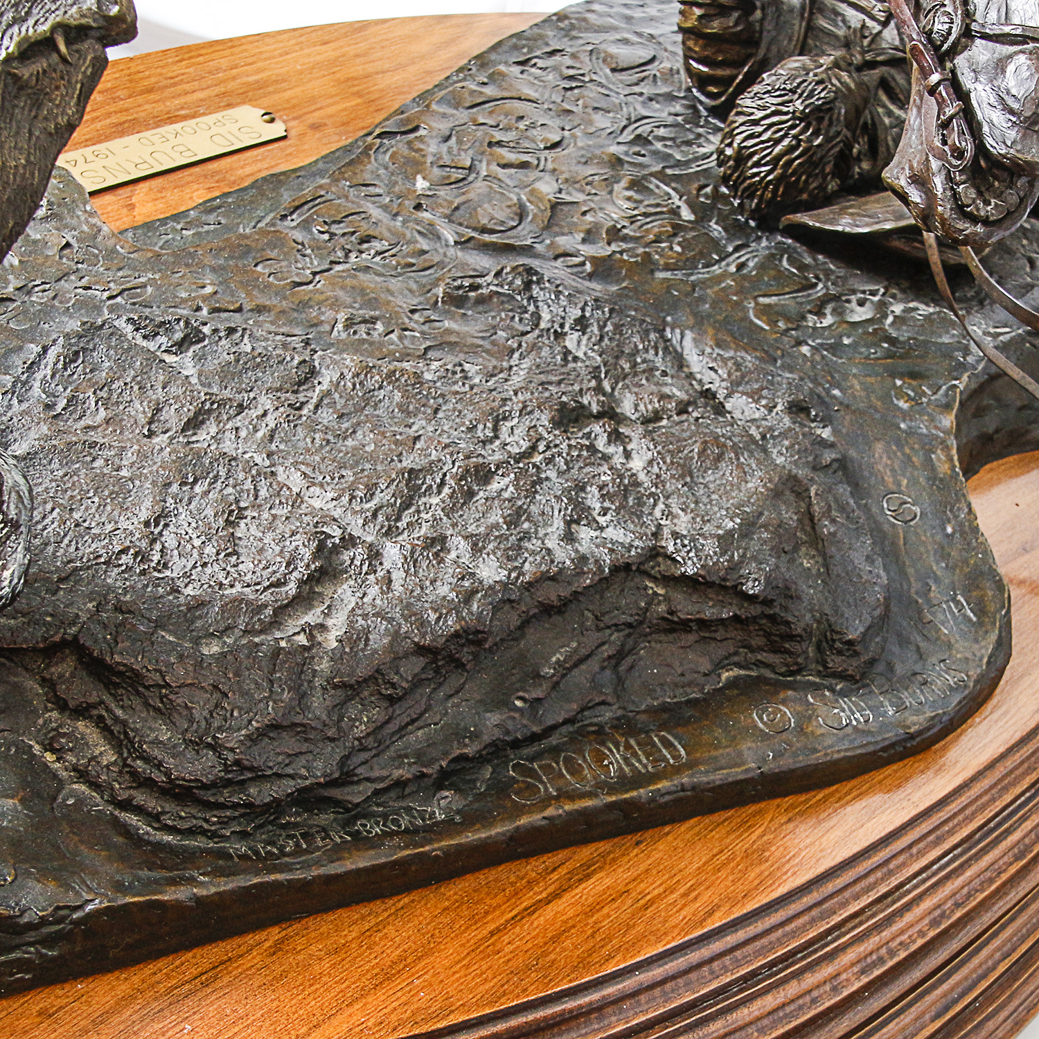 Sid Burns 1974 Bronze Sculpture "Spooked"