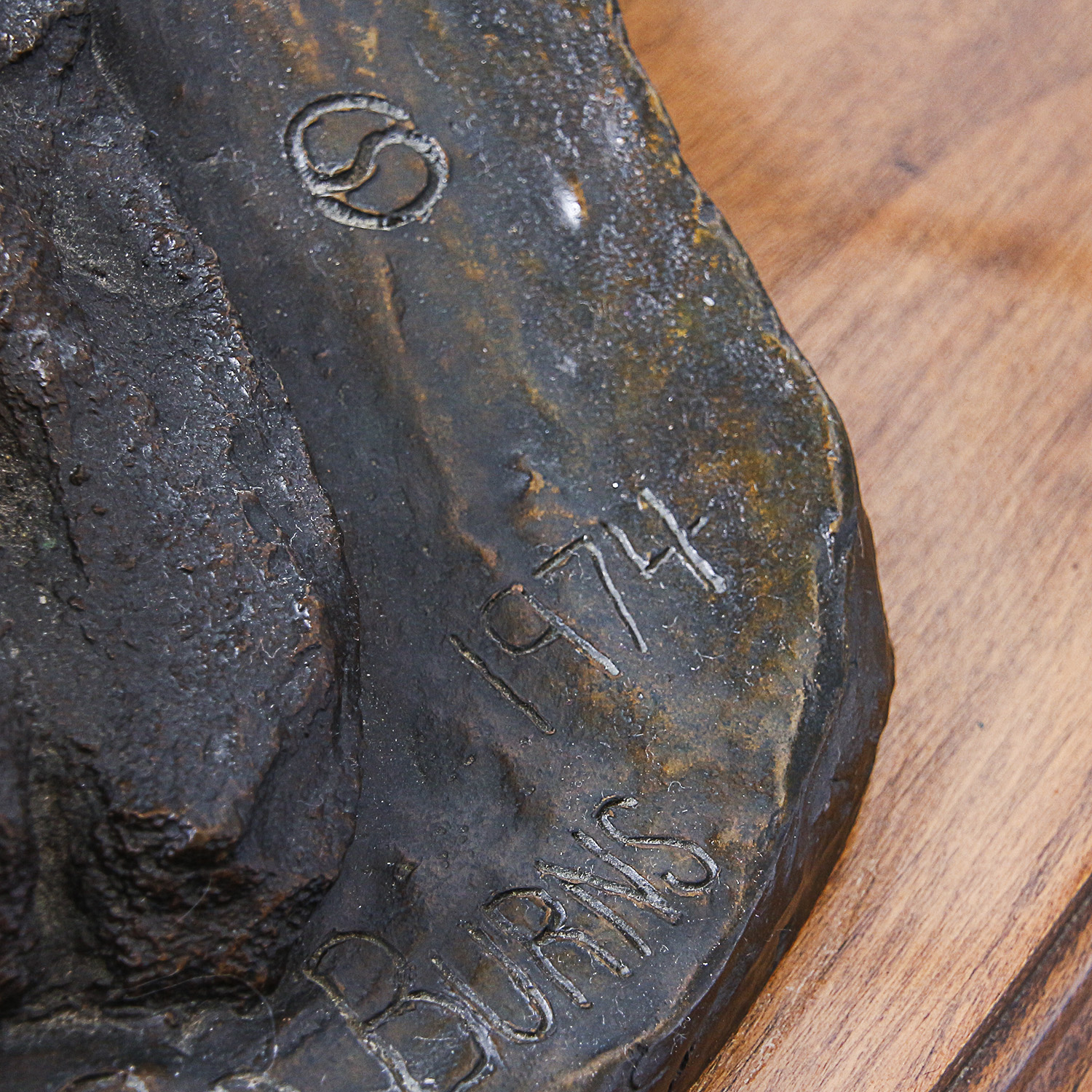 Sid Burns 1974 Bronze Sculpture "Spooked"