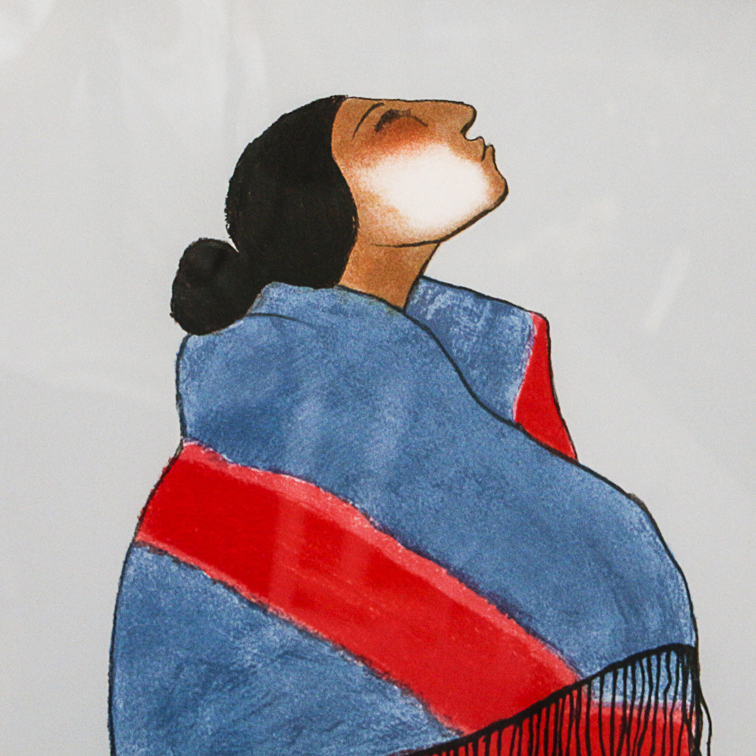 R.C. Gorman Serigraph "Carol's Blanket"