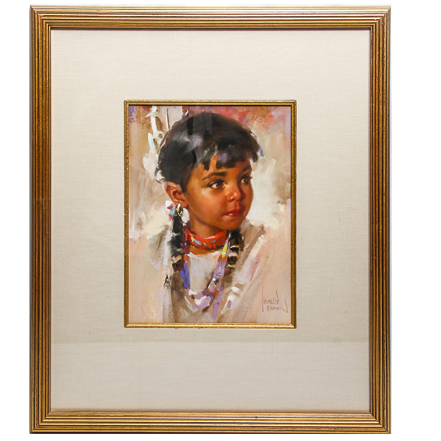 Harley Brown Original Oil Pastel Portrait