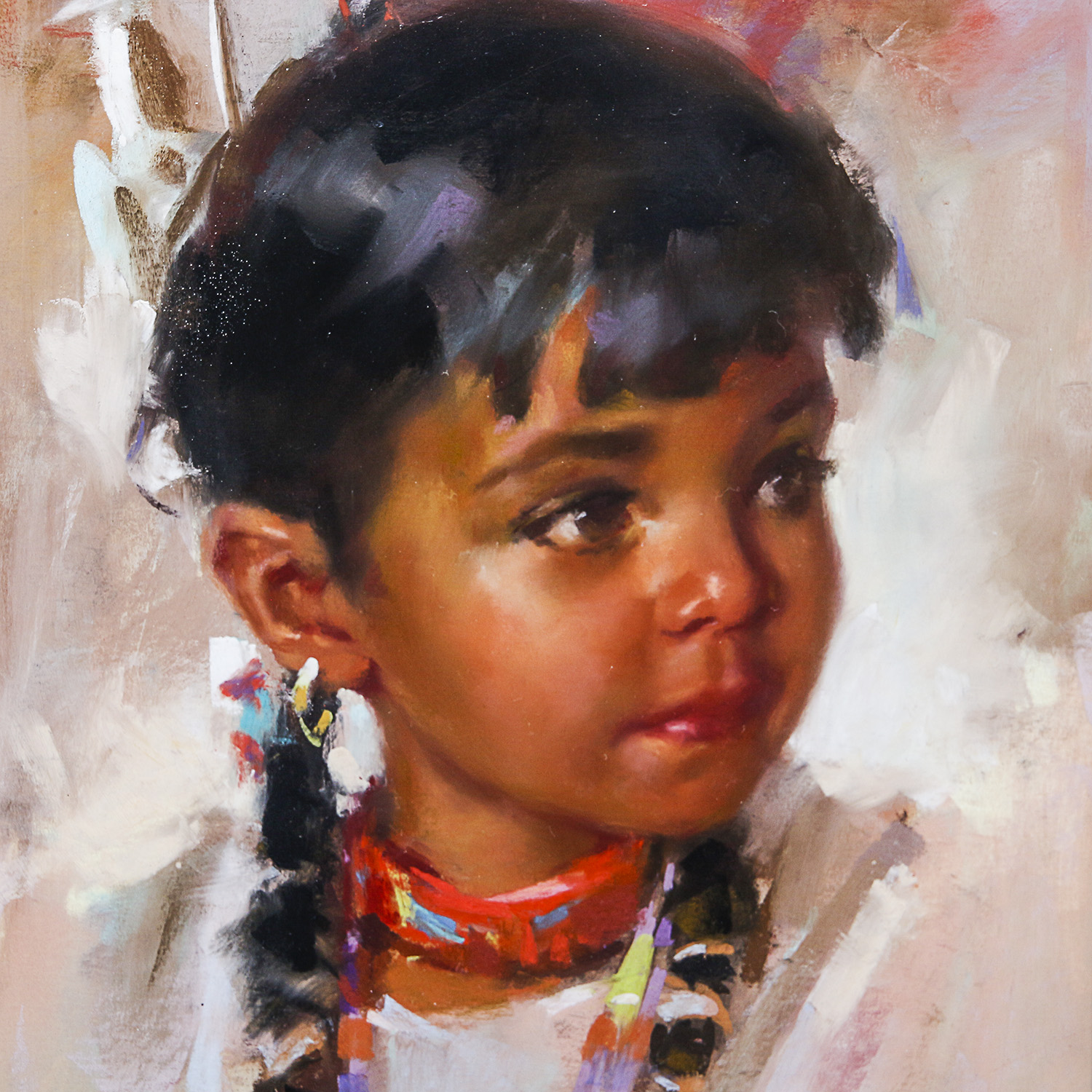 Harley Brown Original Oil Pastel Portrait