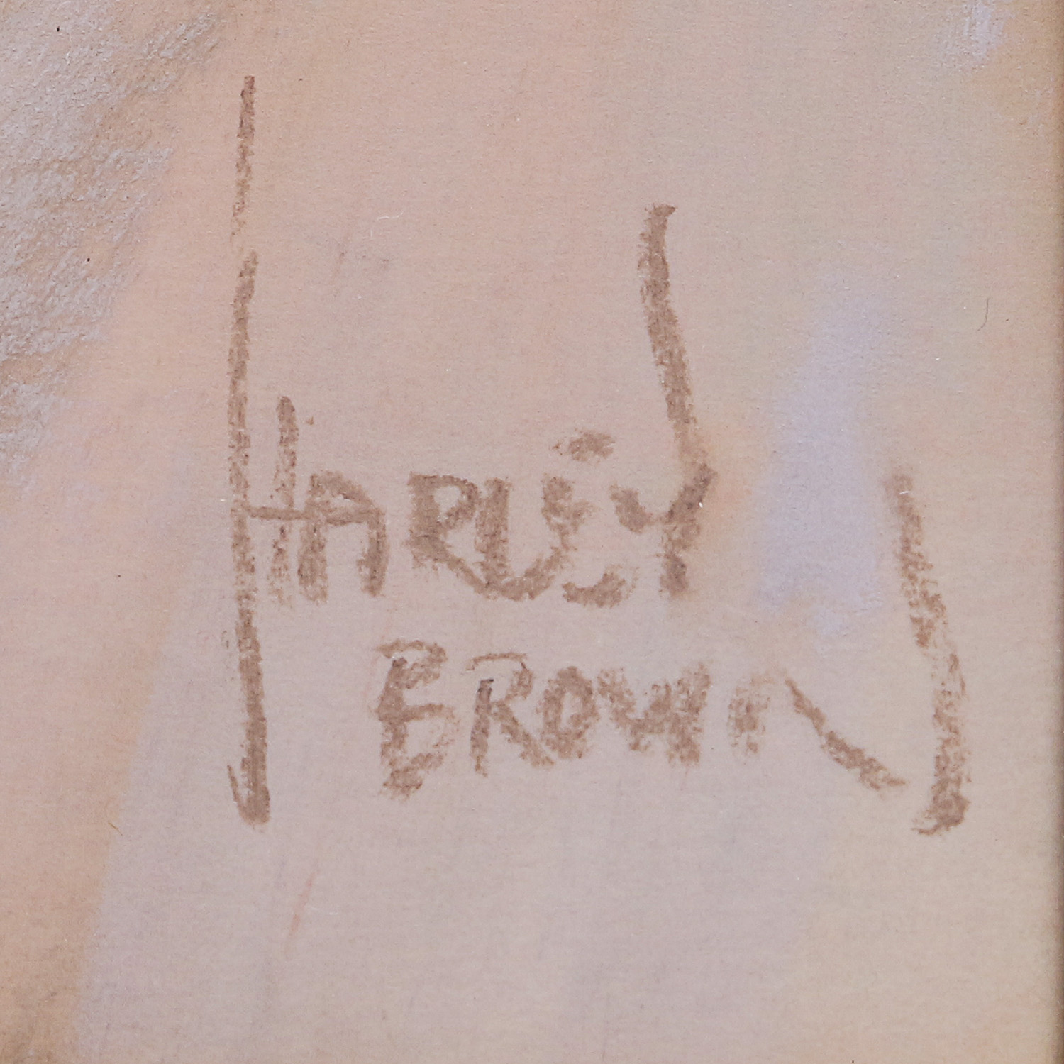 Harley Brown Original Oil Pastel Portrait