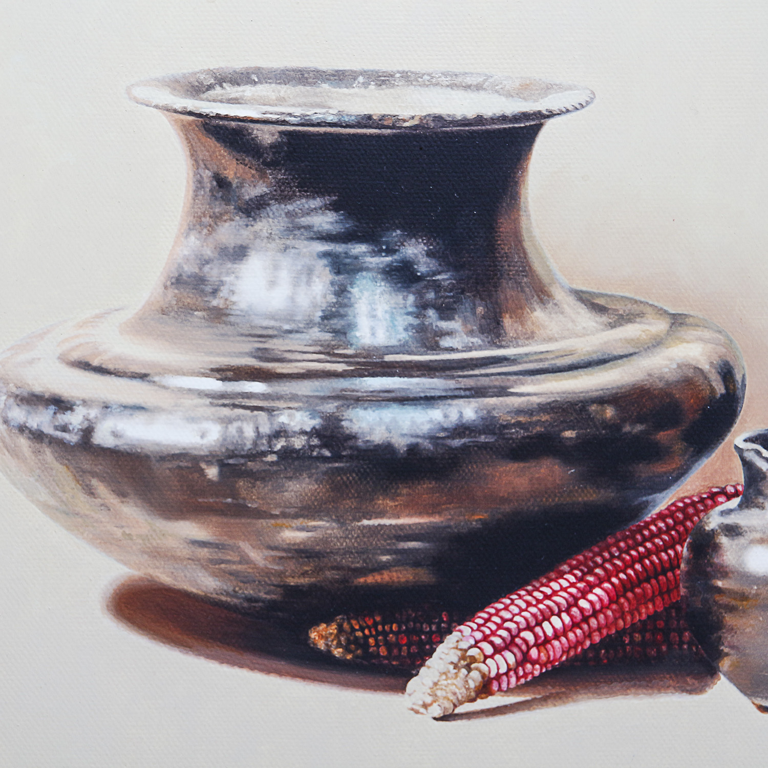 Patricia Dobson Original Oil on Canvas "Blackware C. 1891-1930"