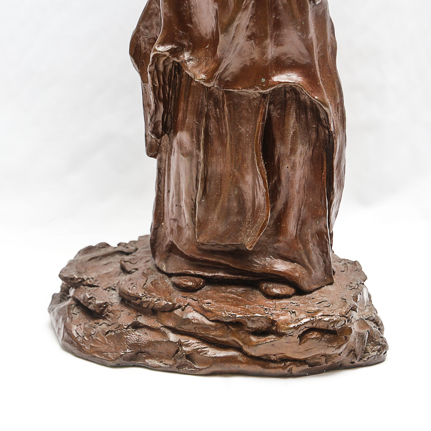 Sid Burns 1977 Bronze Sculpture "As Dust Before Him"