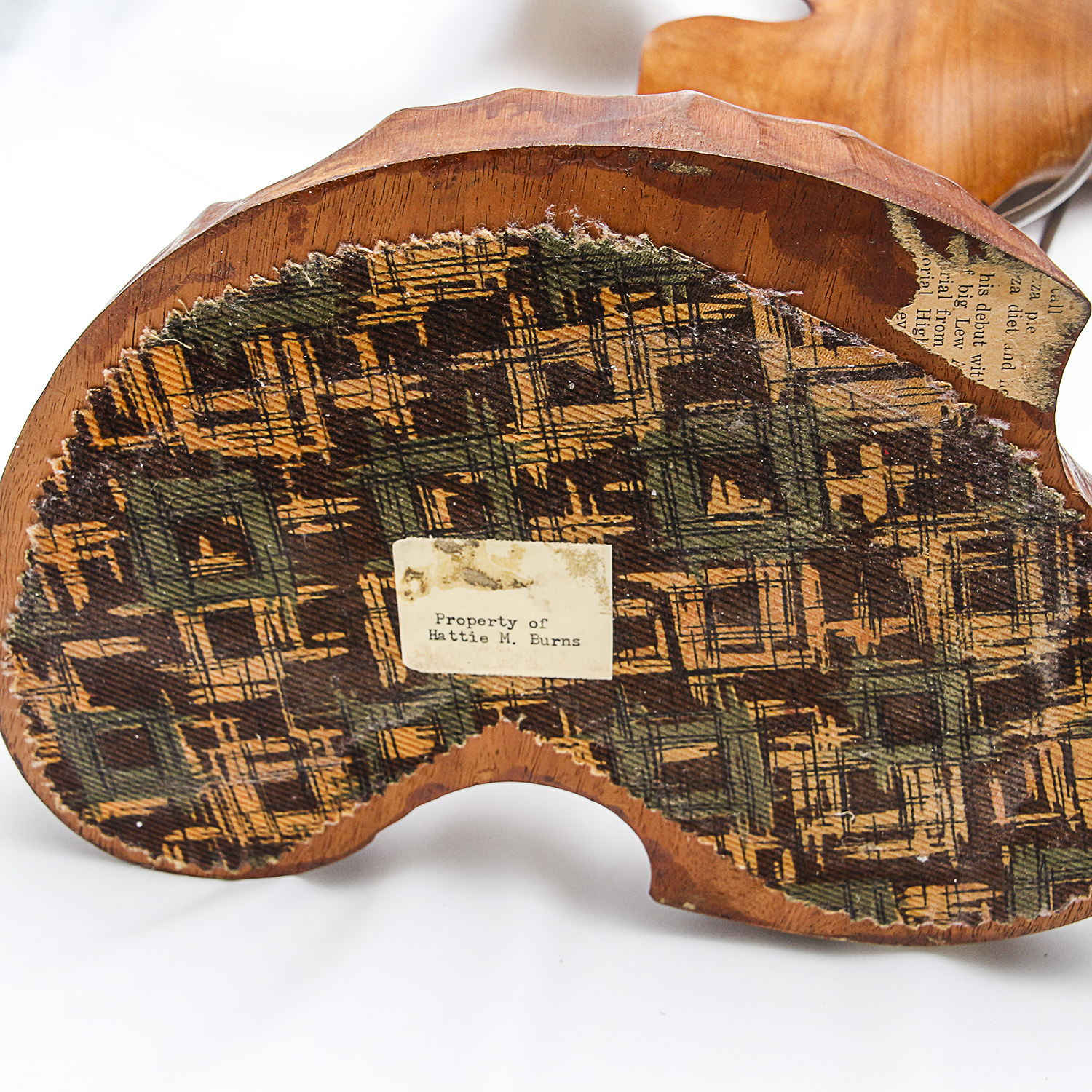 Wooden Angelfish Sculpture