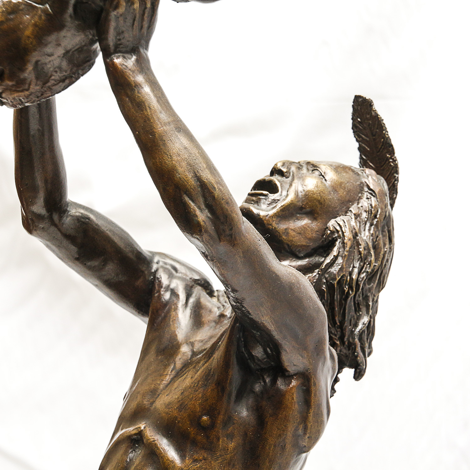 Sid Burns 1972 Bronze Sculpture "We Beseech Thee"