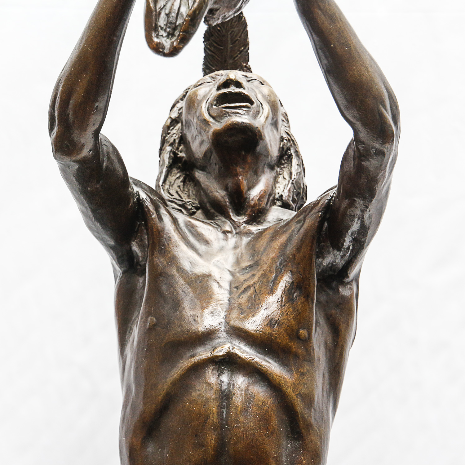 Sid Burns 1972 Bronze Sculpture "We Beseech Thee"