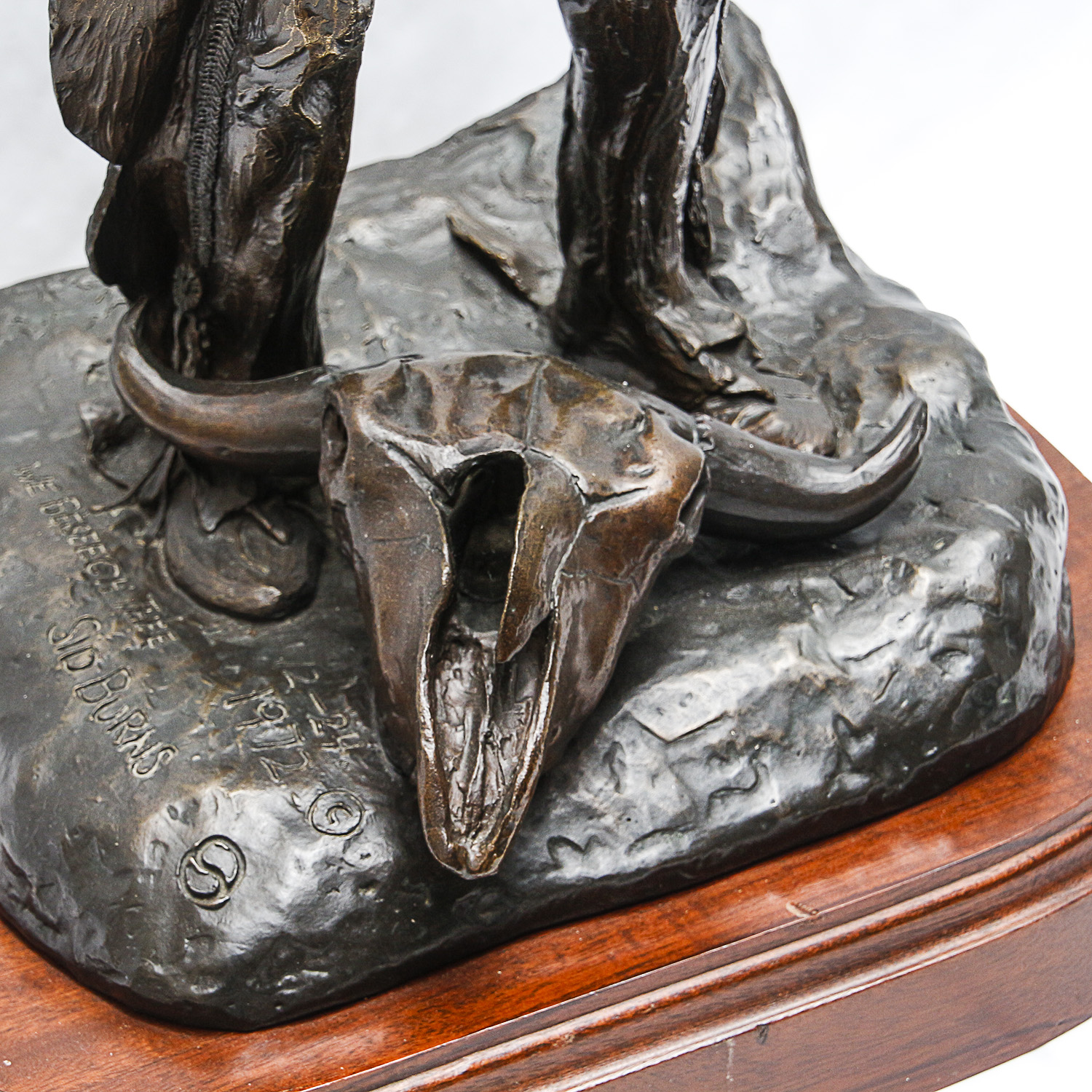 Sid Burns 1972 Bronze Sculpture "We Beseech Thee"