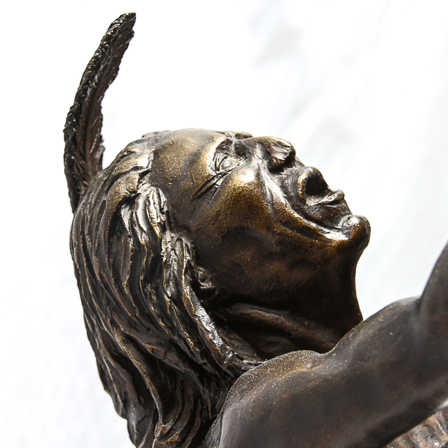 Sid Burns 1972 Bronze Sculpture "We Beseech Thee"